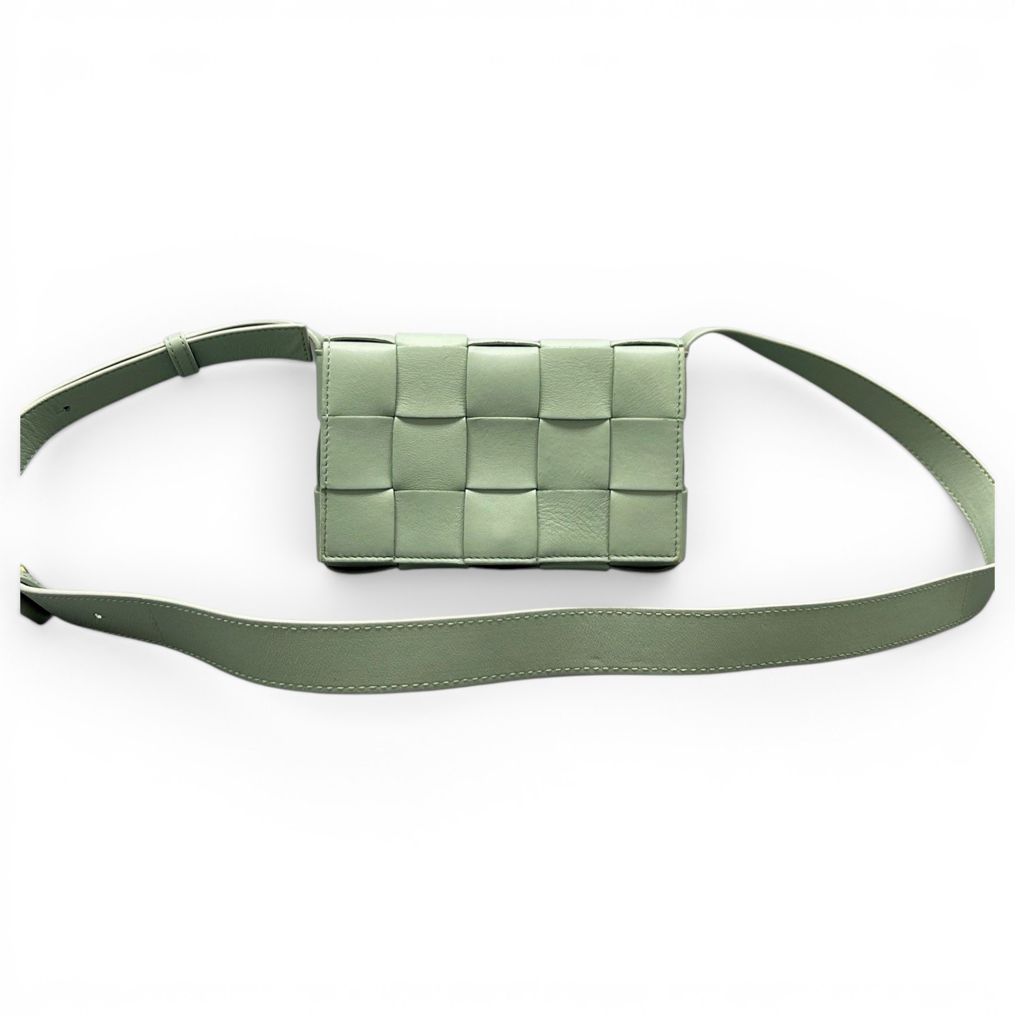 Cassette leather crossbody bag
