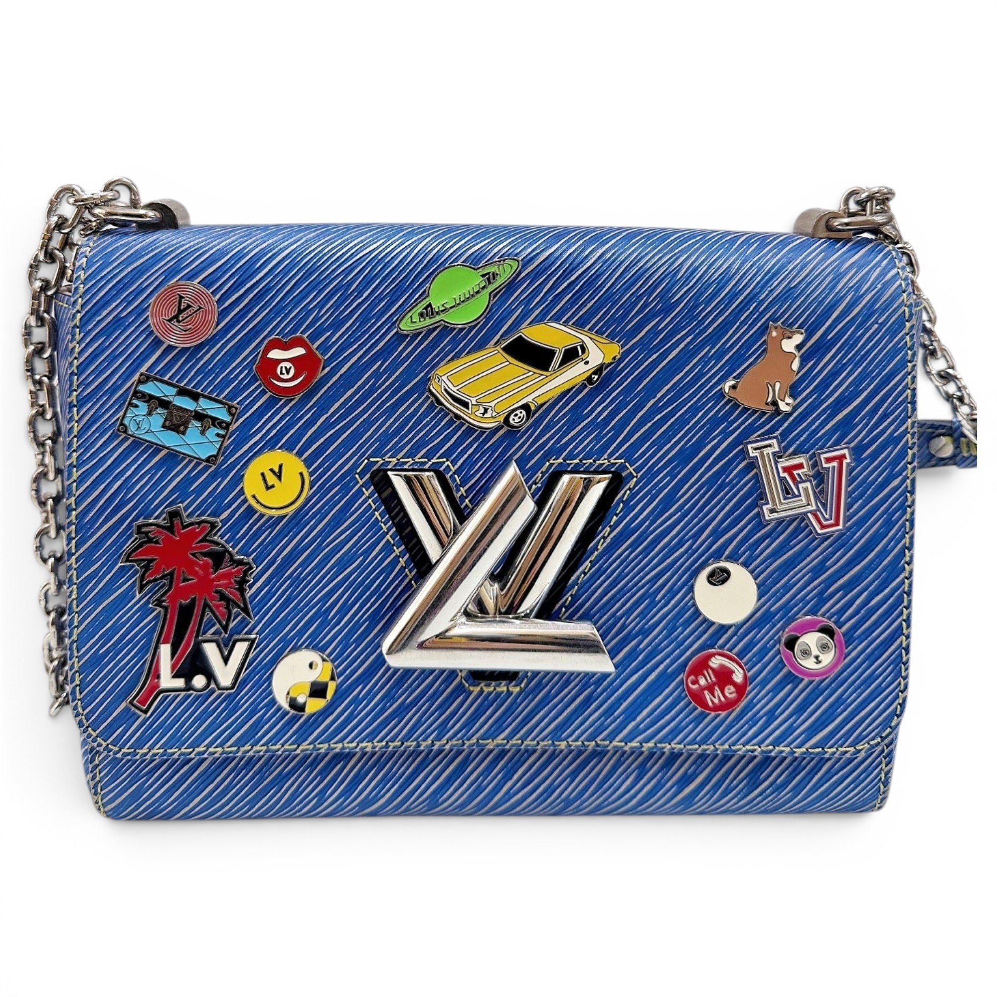 Twist leather handbag