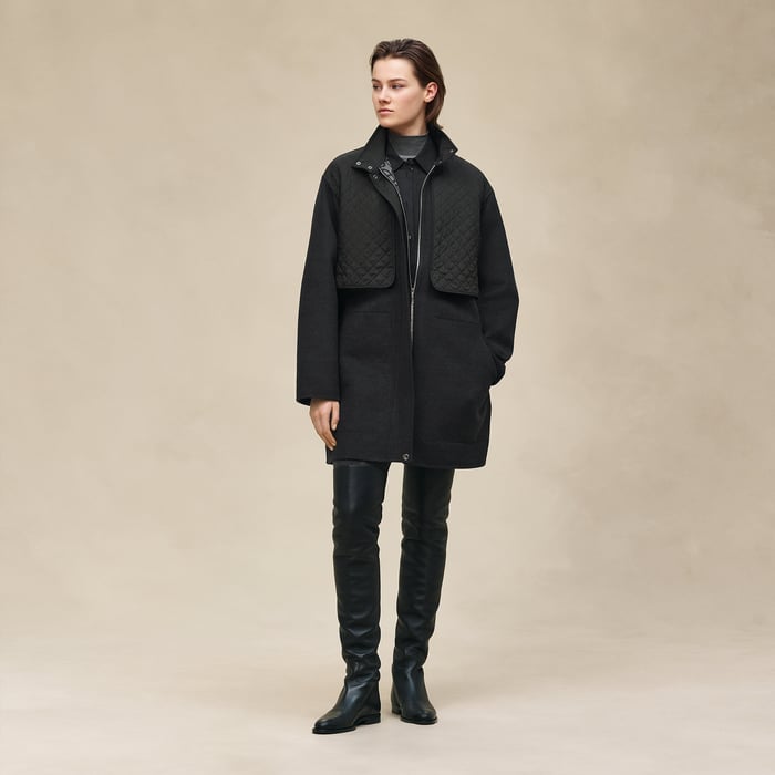 Gris Obscur "Chaine d'Ancre" Coat