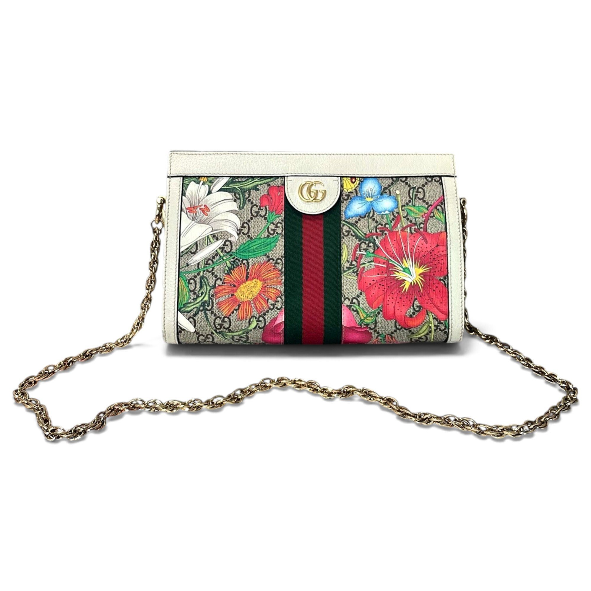 Ophidia Chain leather handbag