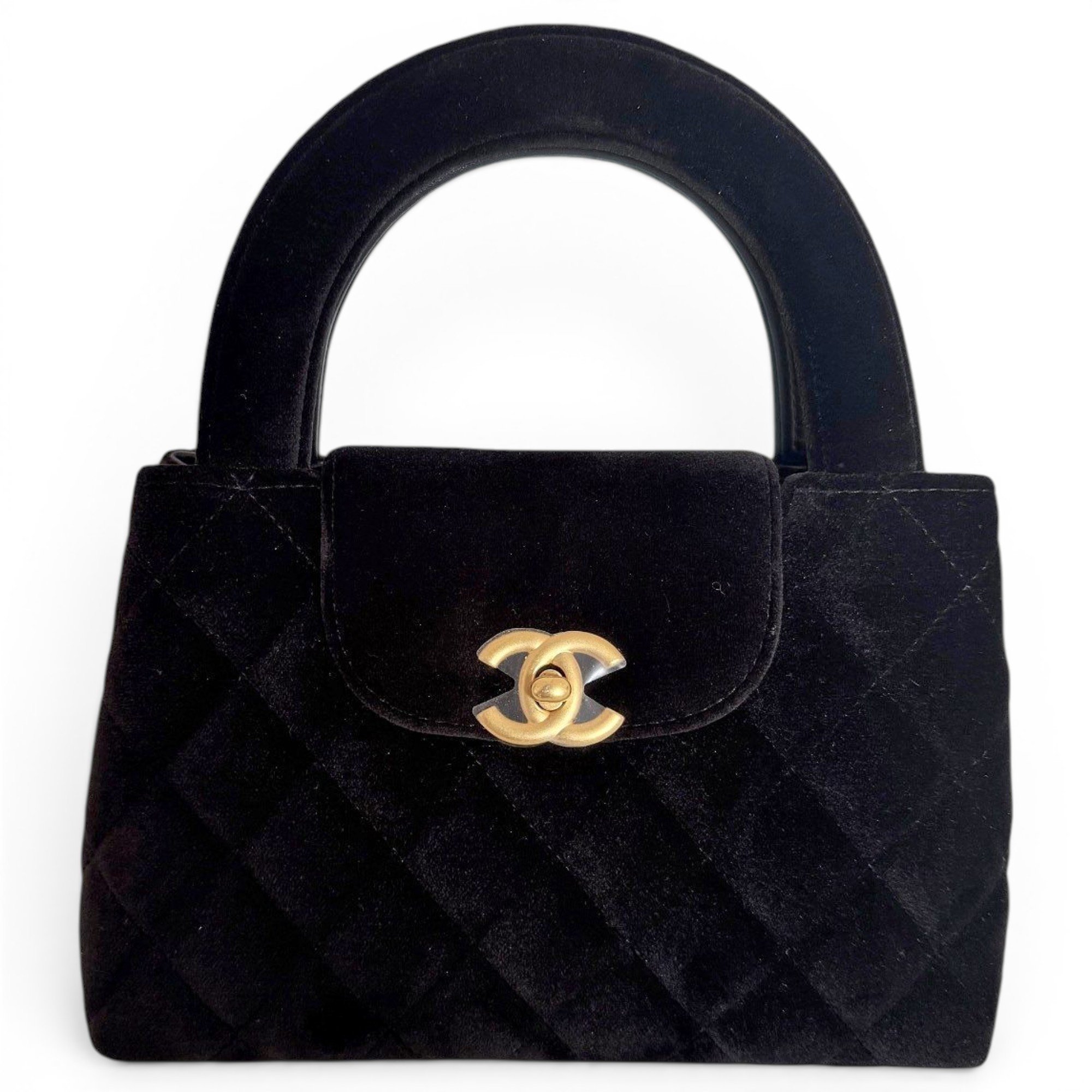 Mini Shopping velvet crossbody bag