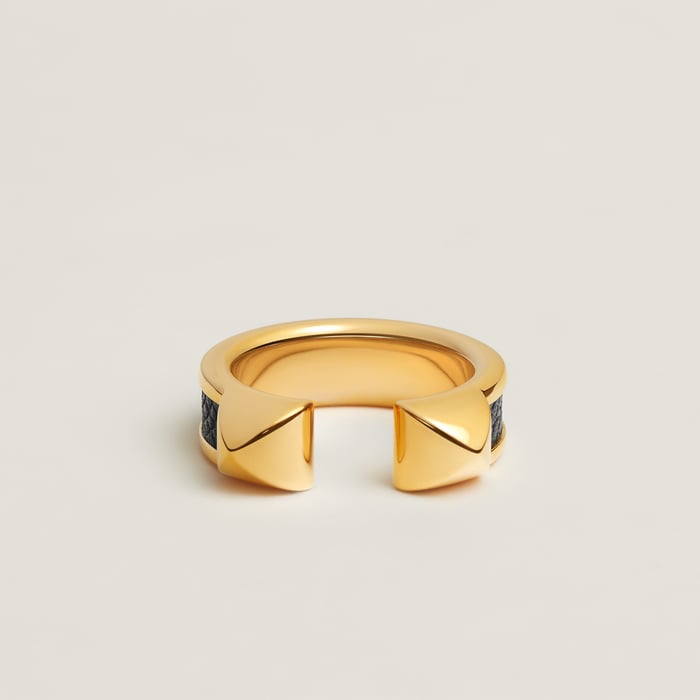 Noir Athena Double Stud Ring