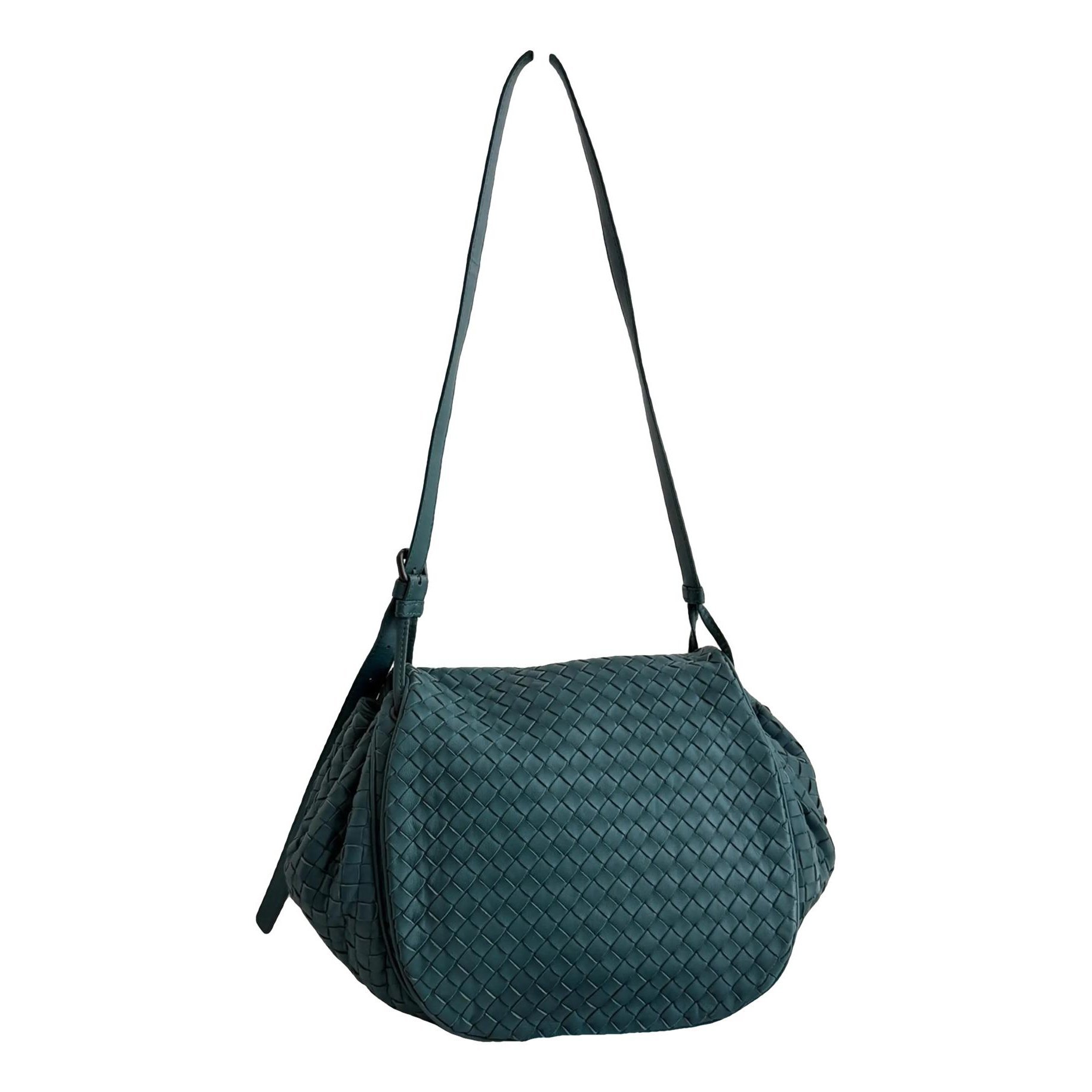 Bulb leather handbag