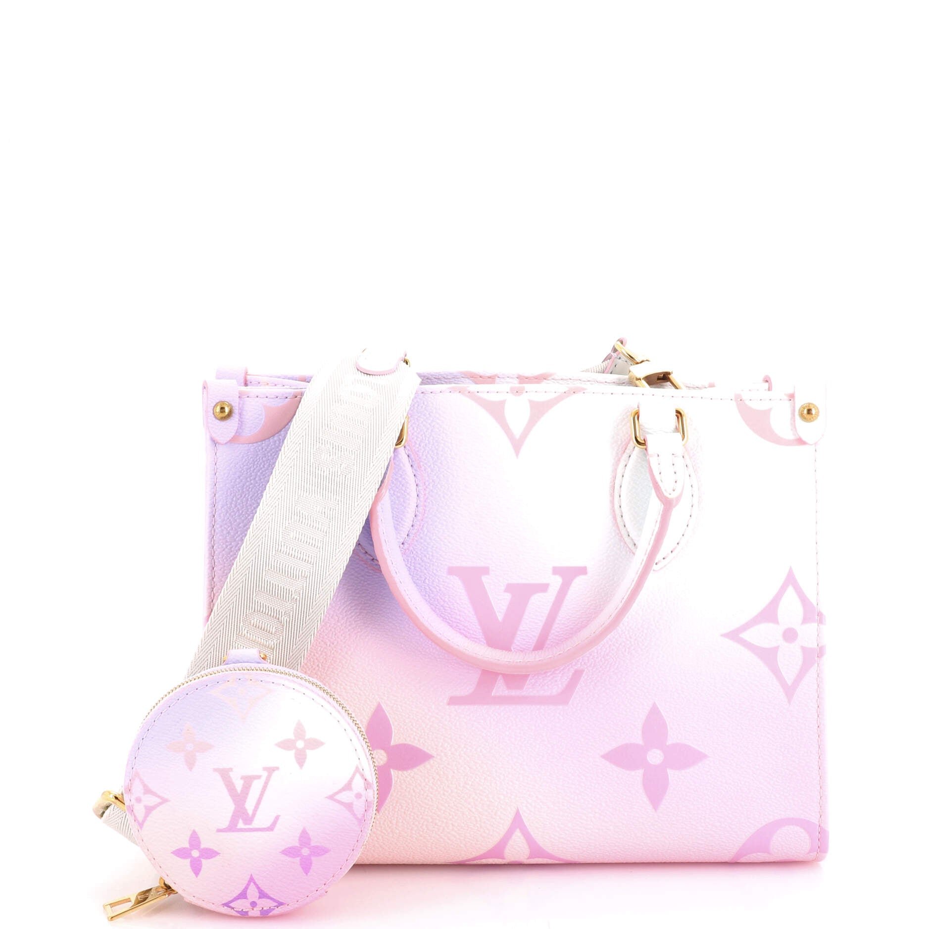 OnTheGo Tote Spring in the City Monogram Giant Canvas PM