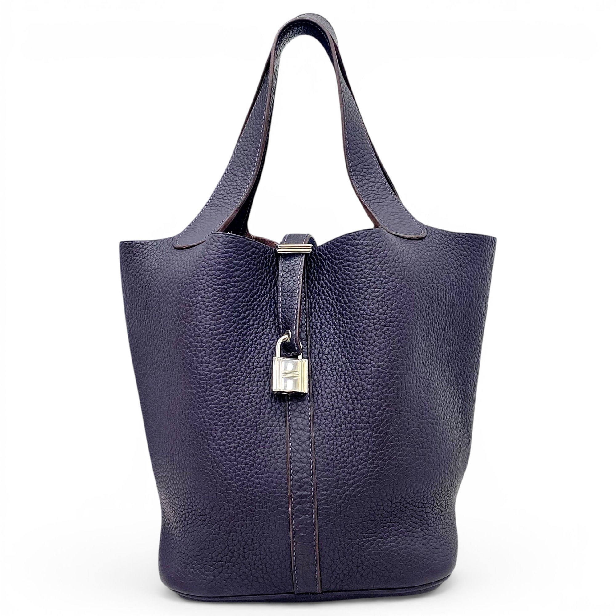 Picotin leather handbag