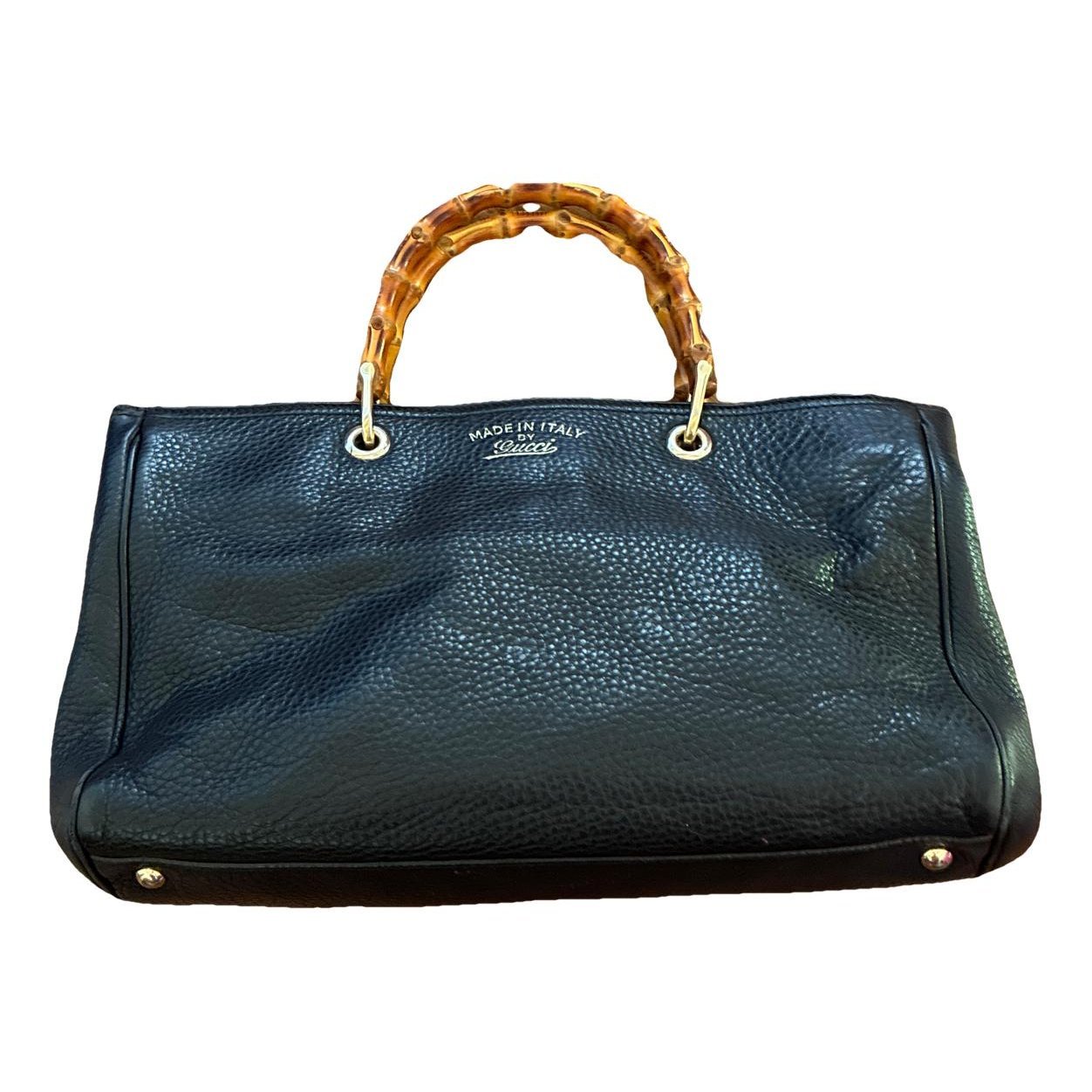 Bamboo Shopper leather tote