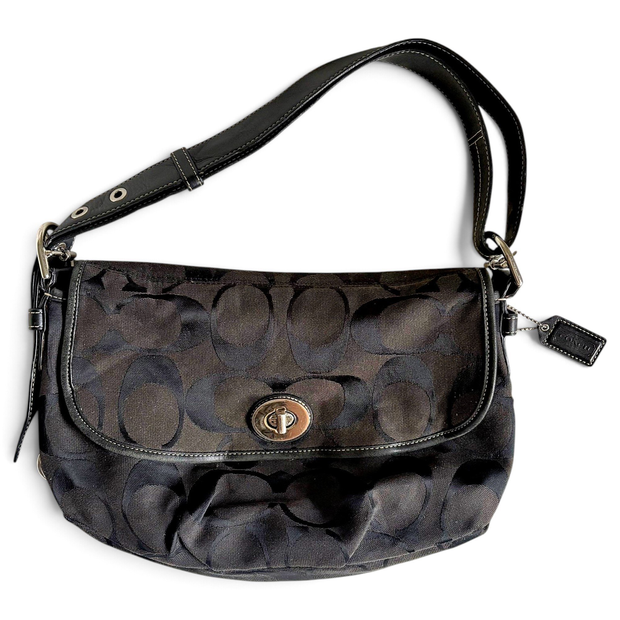 Coach Signature Sufflette leather handbag