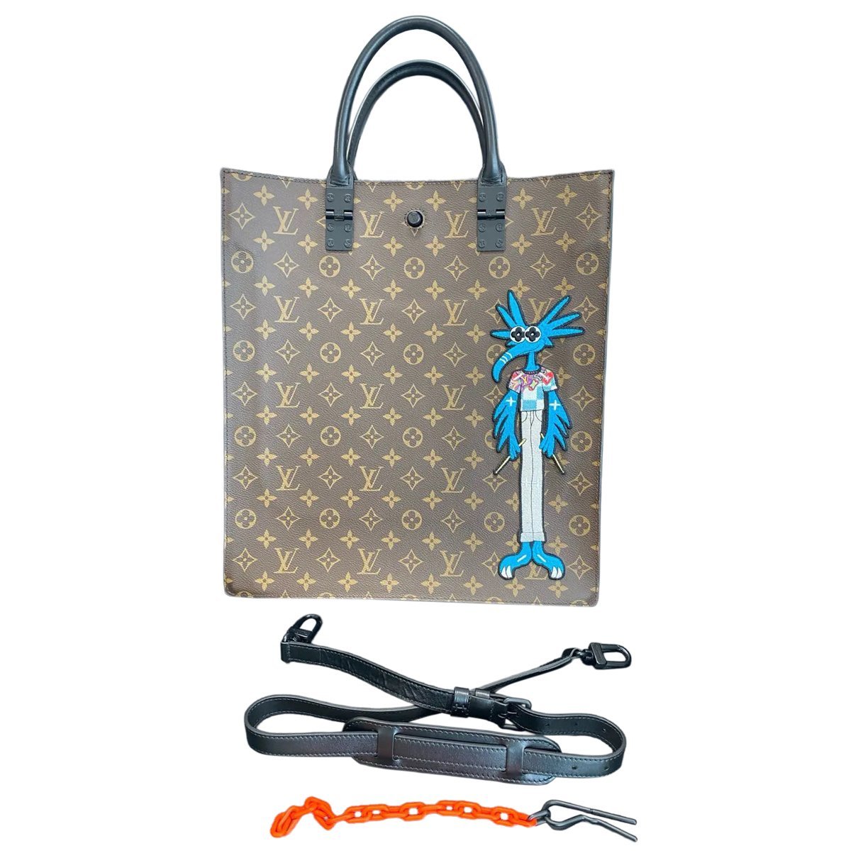 Plat vinyl handbag