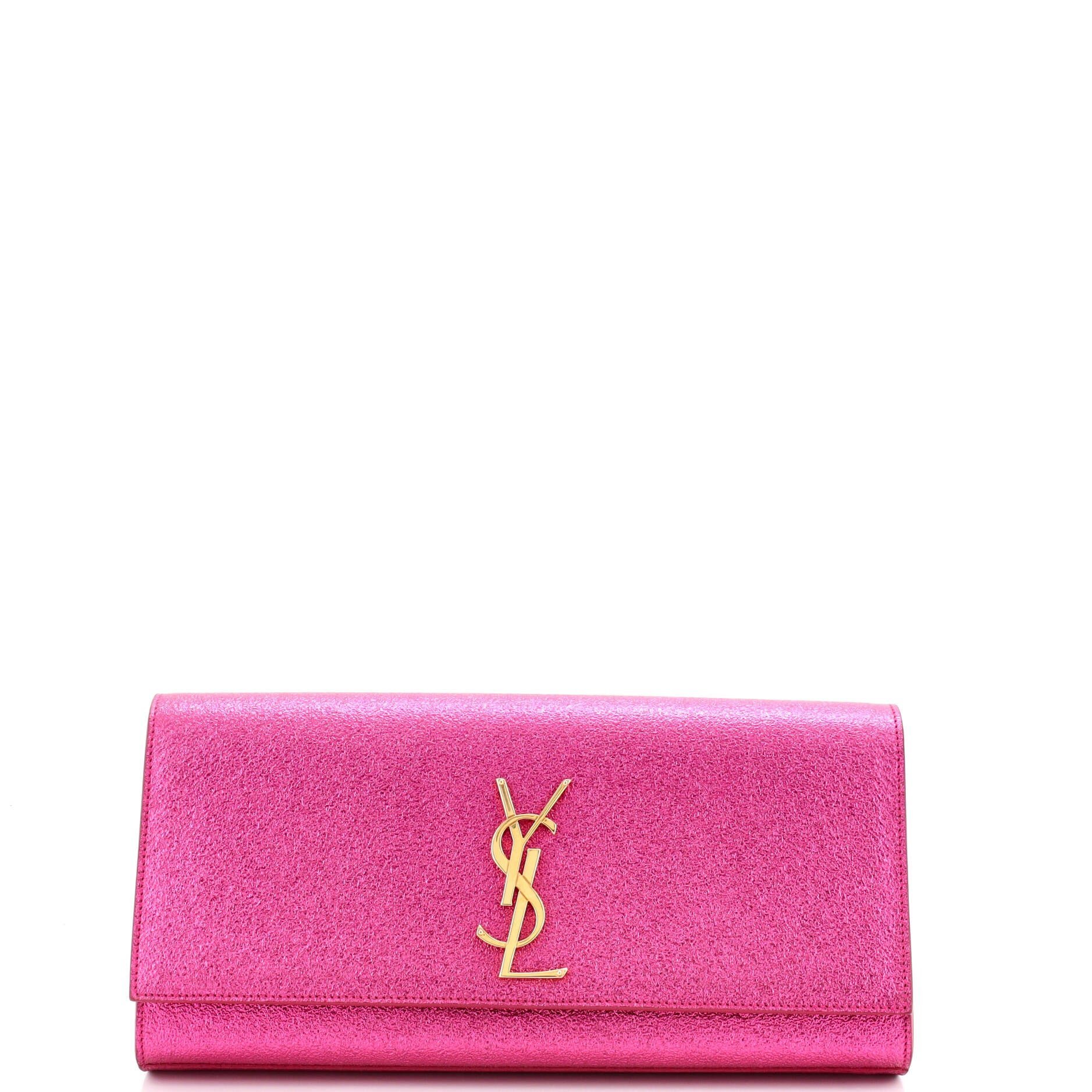 Leather clutch bag