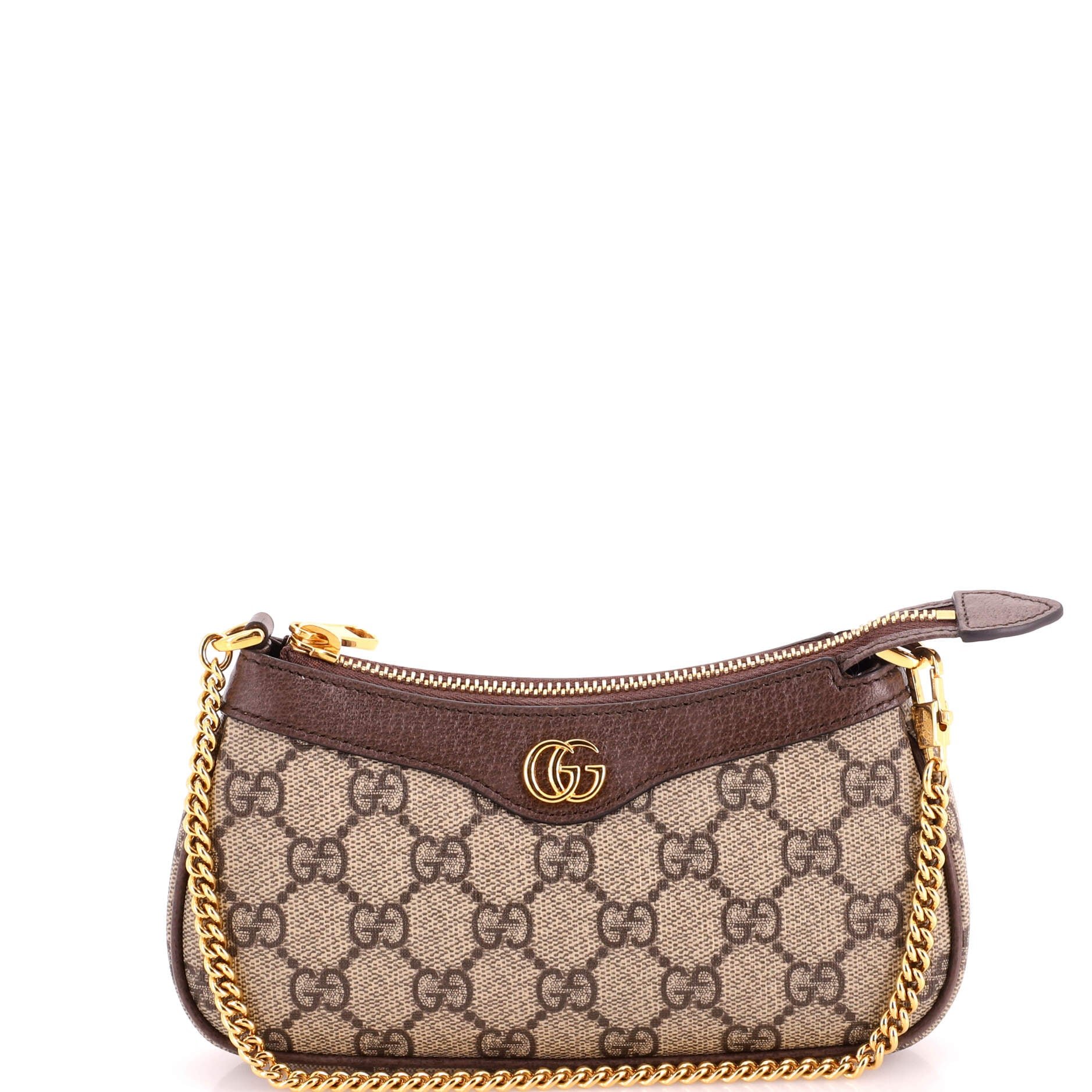 Ophidia Charm Shoulder Bag GG Coated Canvas with Leather Mini