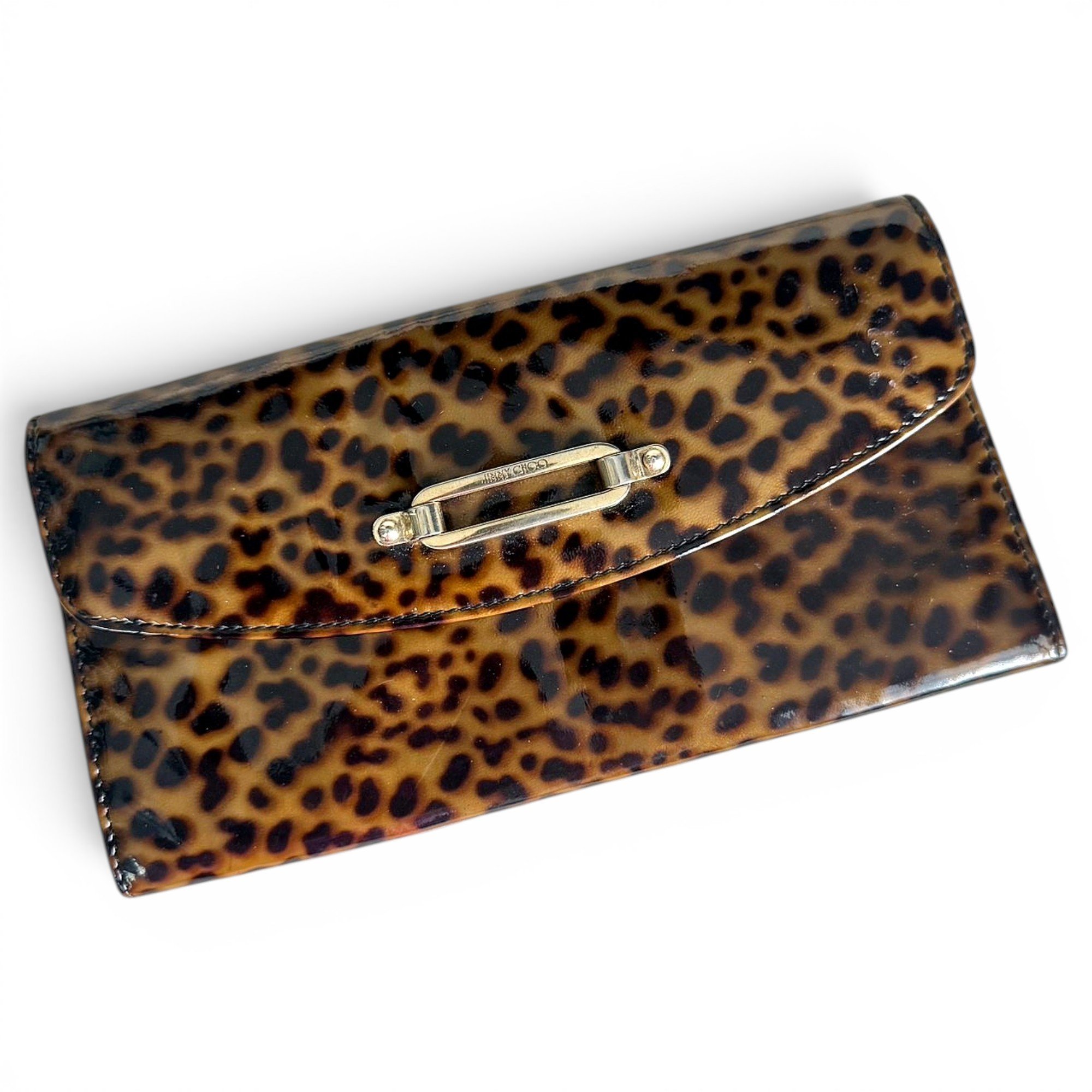Patent leather clutch bag