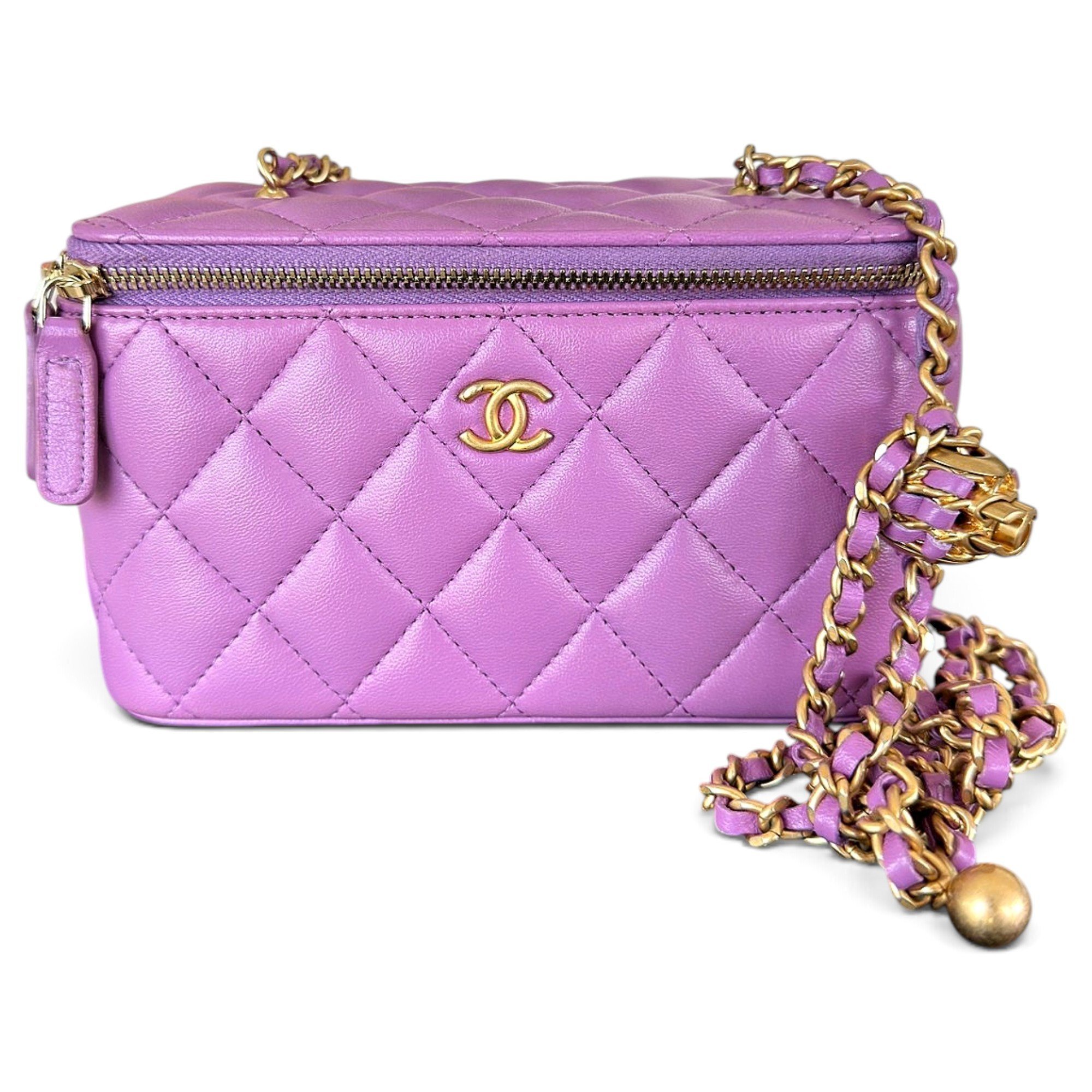 Trendy CC Vanity leather handbag
