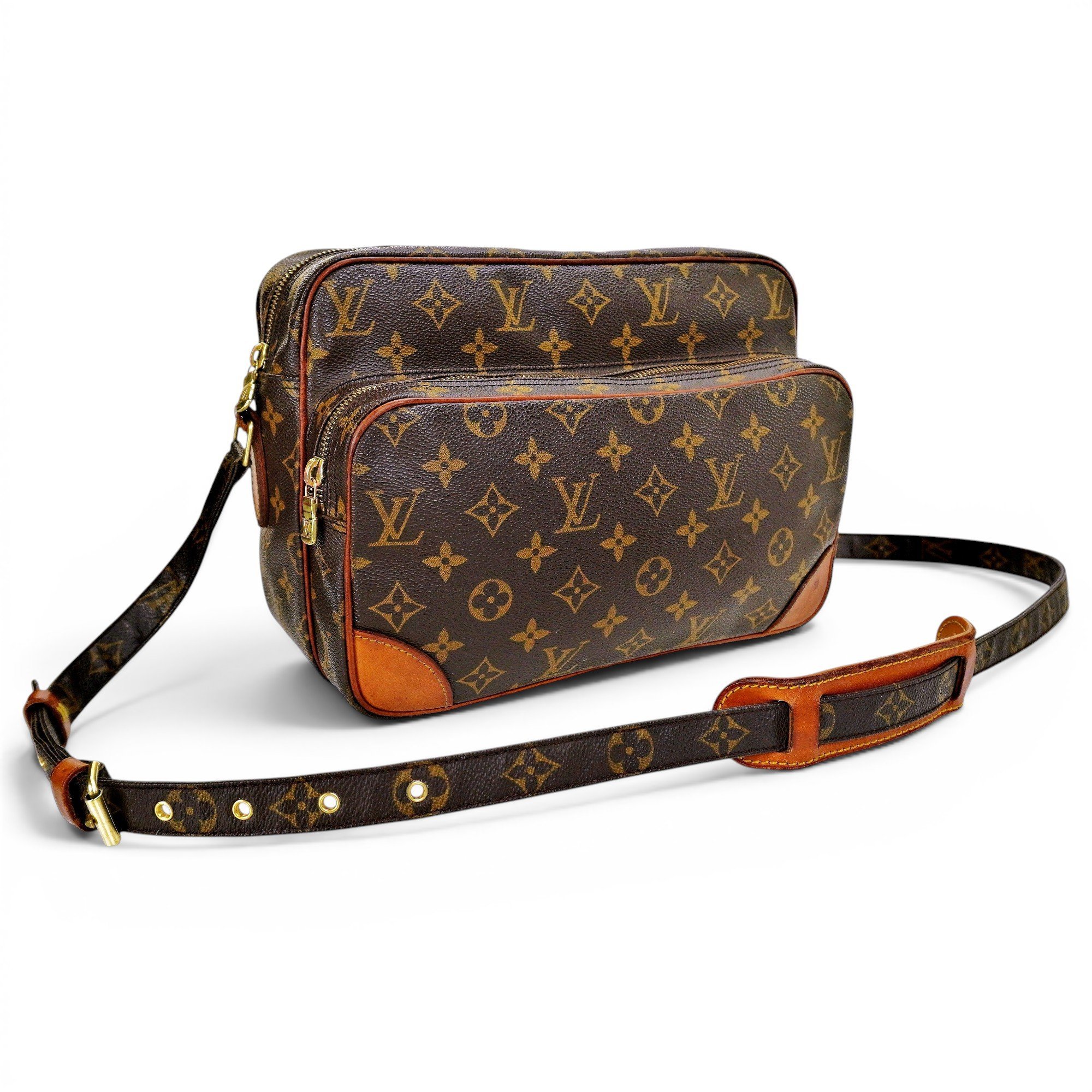 Nile leather crossbody bag