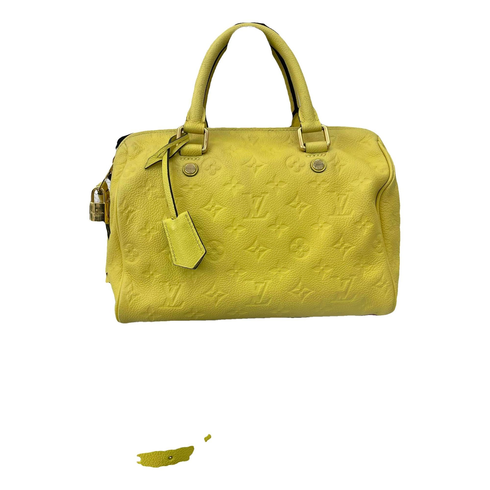 Speedy leather handbag