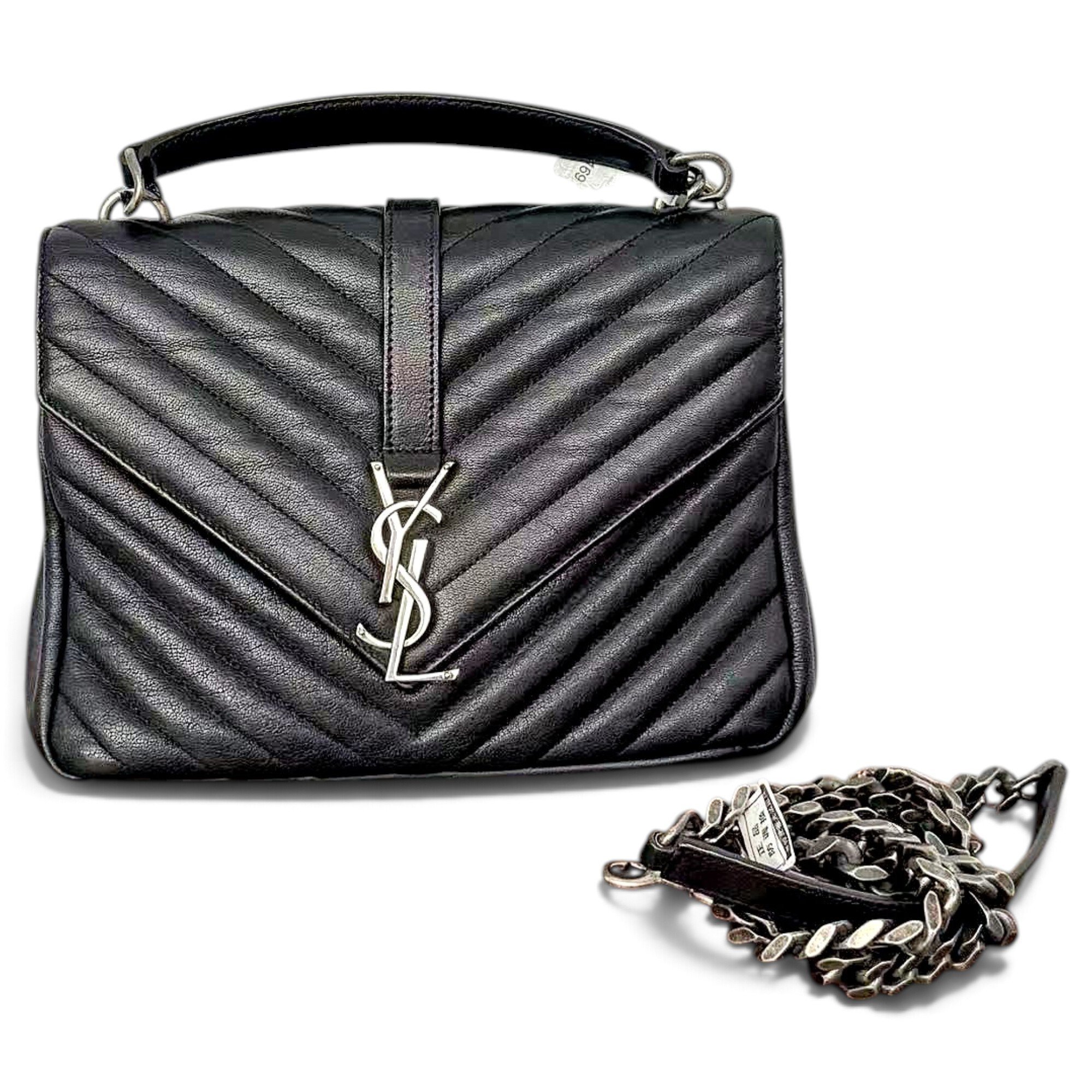 Collége monogramme leather handbag