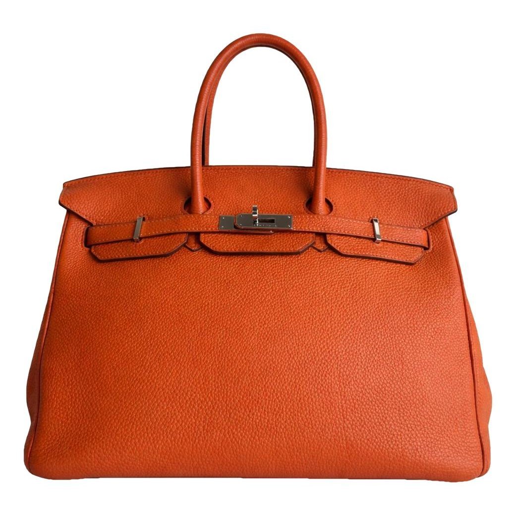 Birkin 35 leather handbag