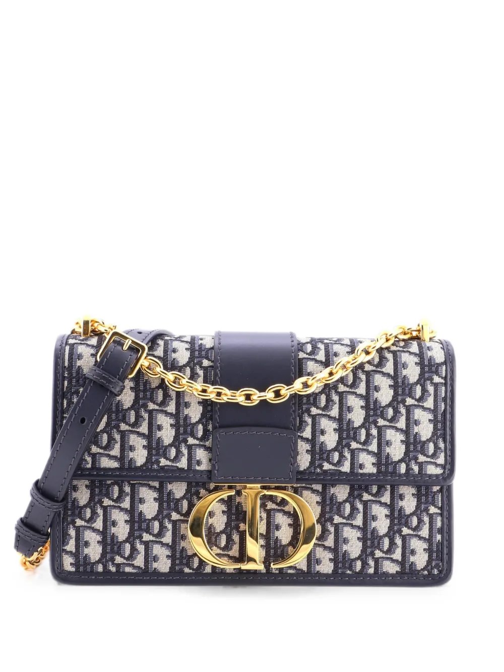 30 Montaigne Chain Flap Bag Oblique Canvas shoulder bag