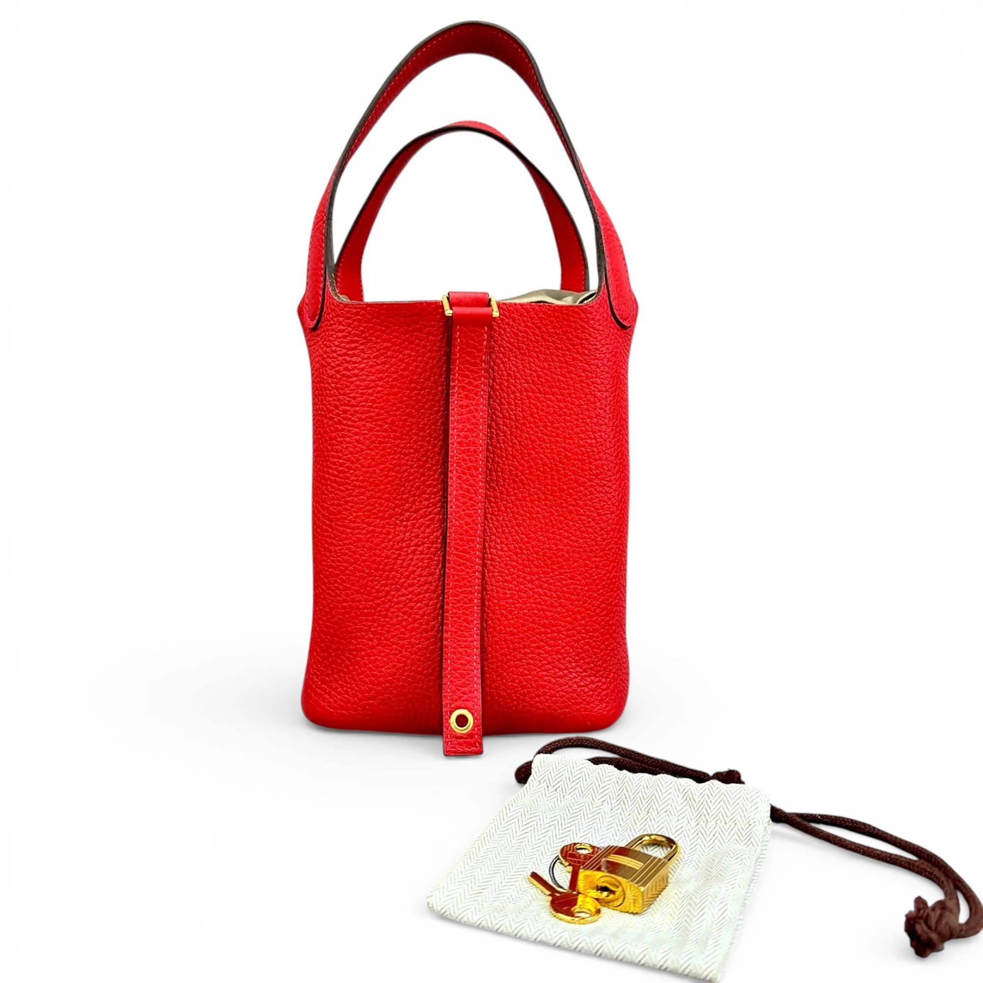 Picotin leather handbag