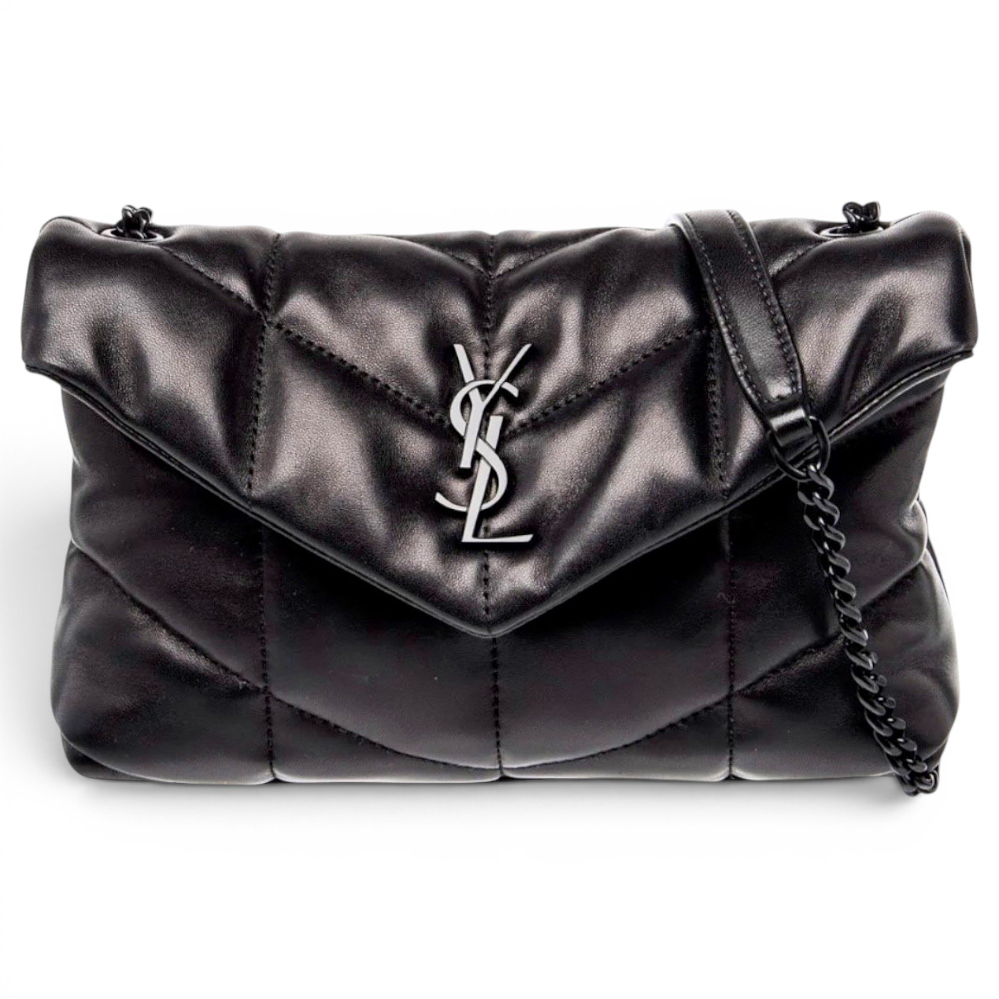 Loulou Puffer leather crossbody bag