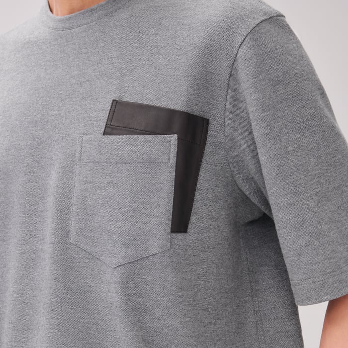 Gris T-shirt With Pocket