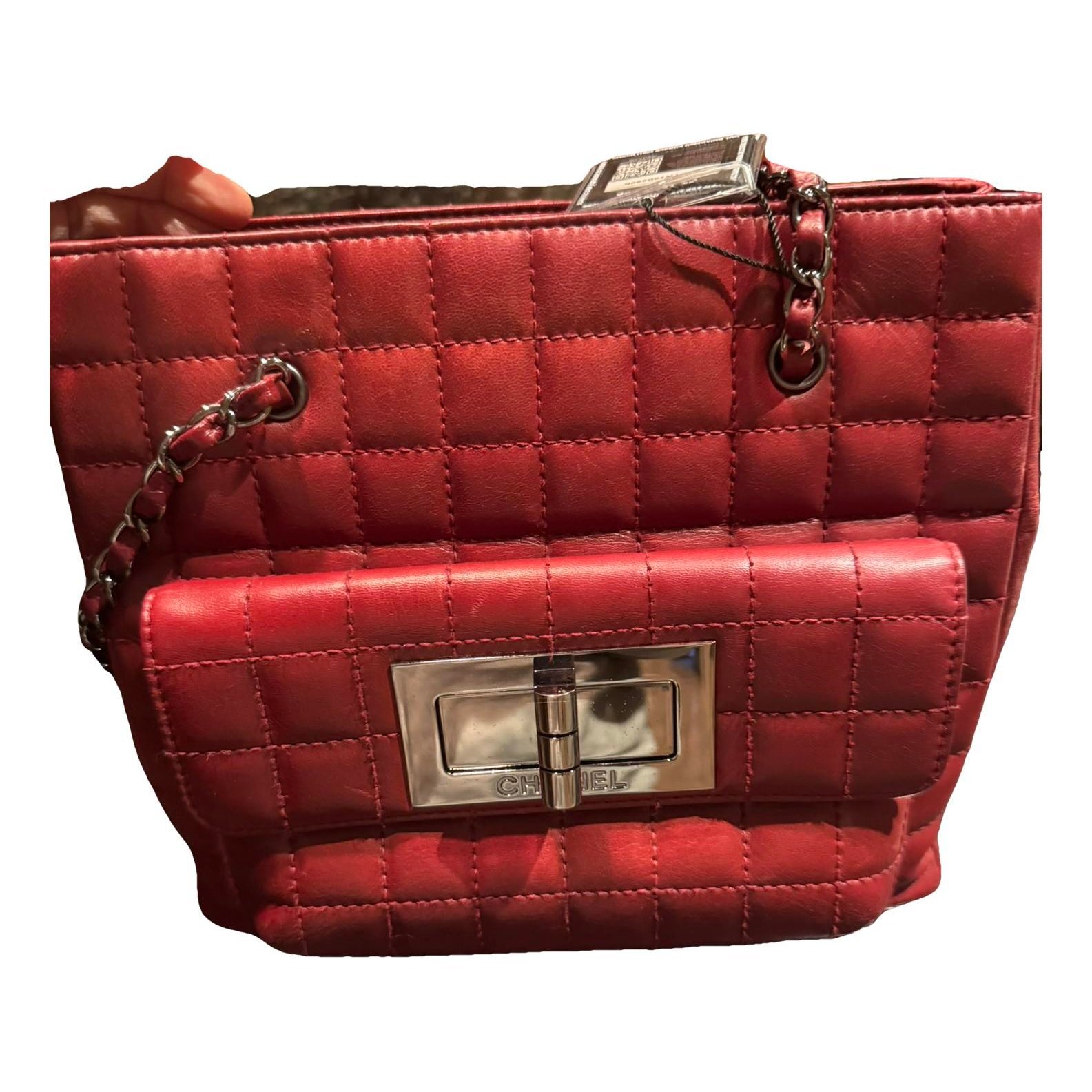 Leather tote