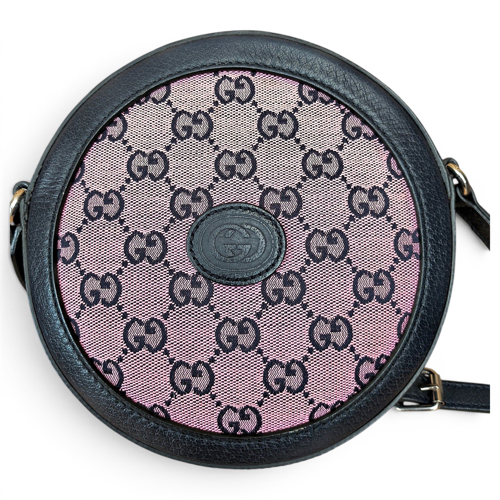 Ophidia Round cloth crossbody bag