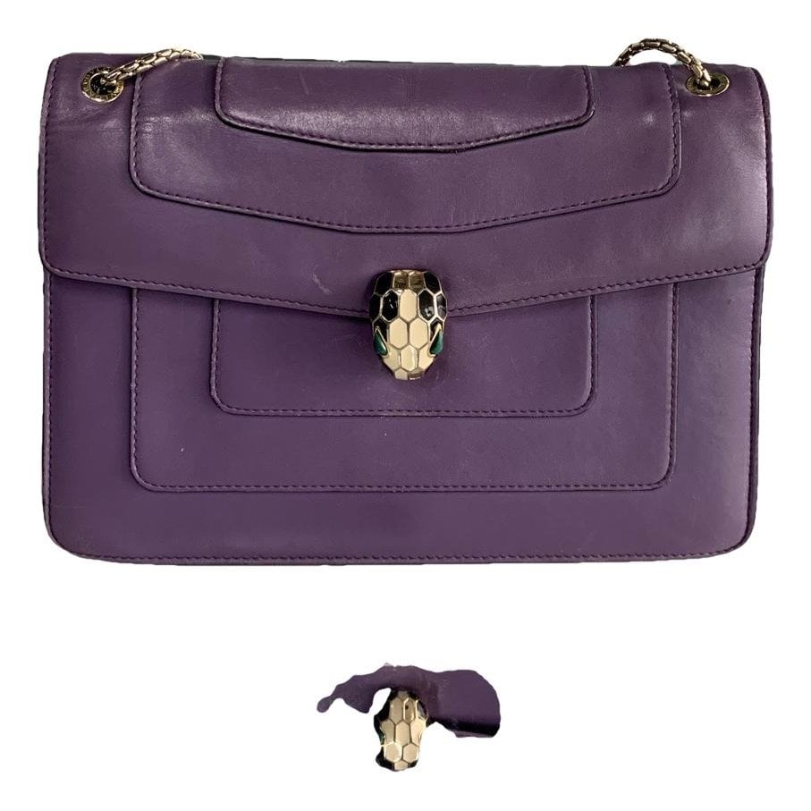 Serpenti leather handbag