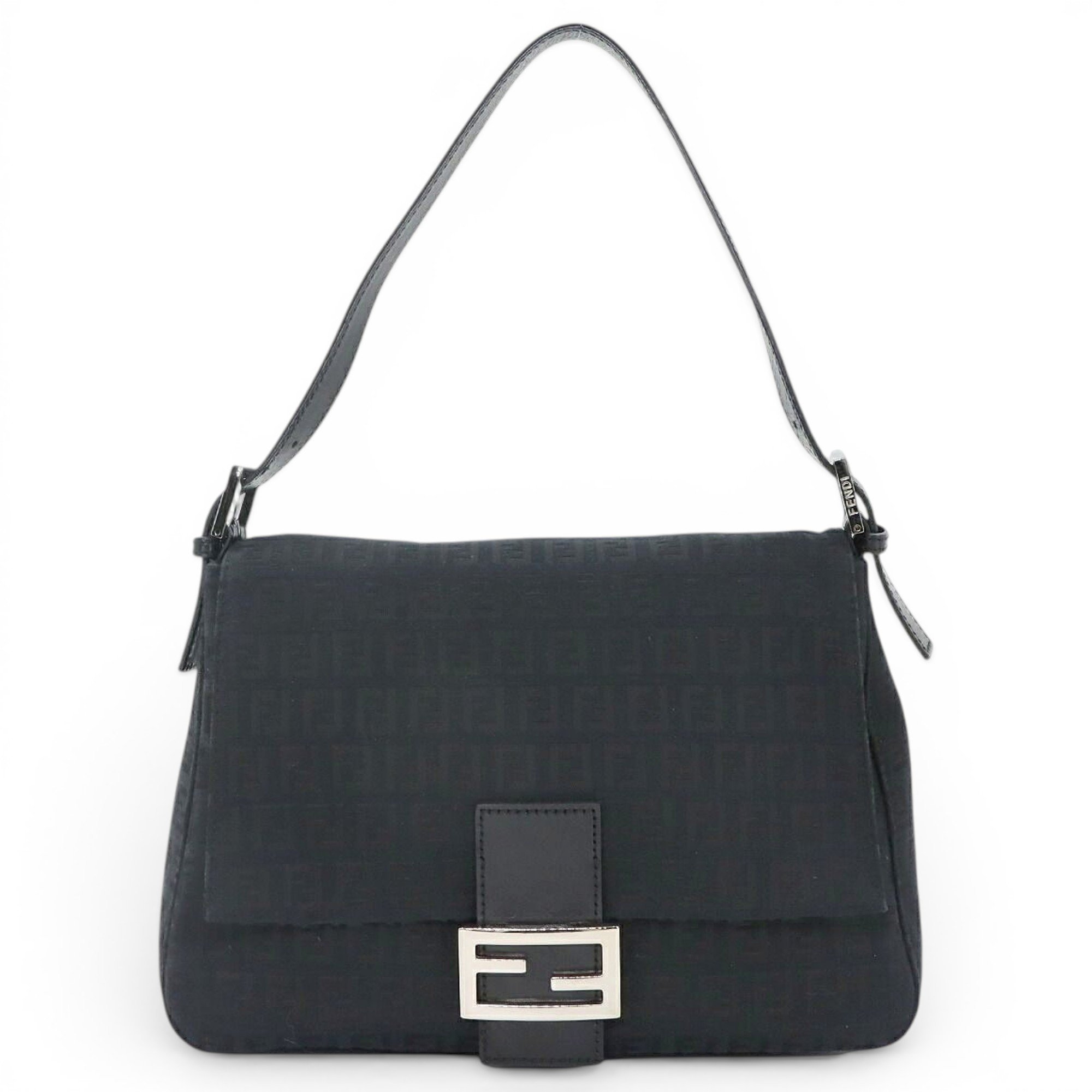 Pocket leather handbag