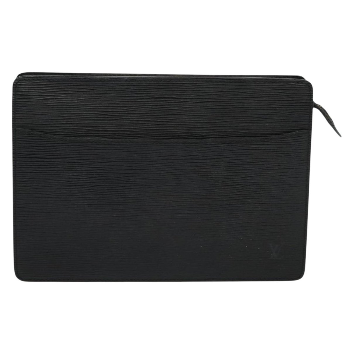 Leather clutch bag