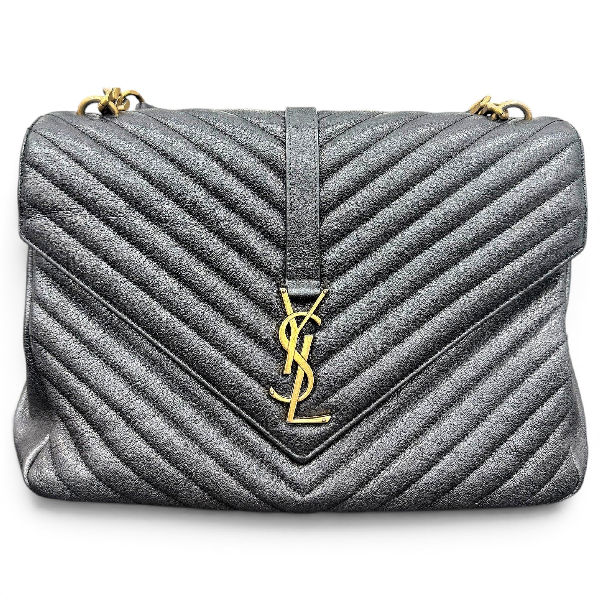 Collége monogramme leather handbag