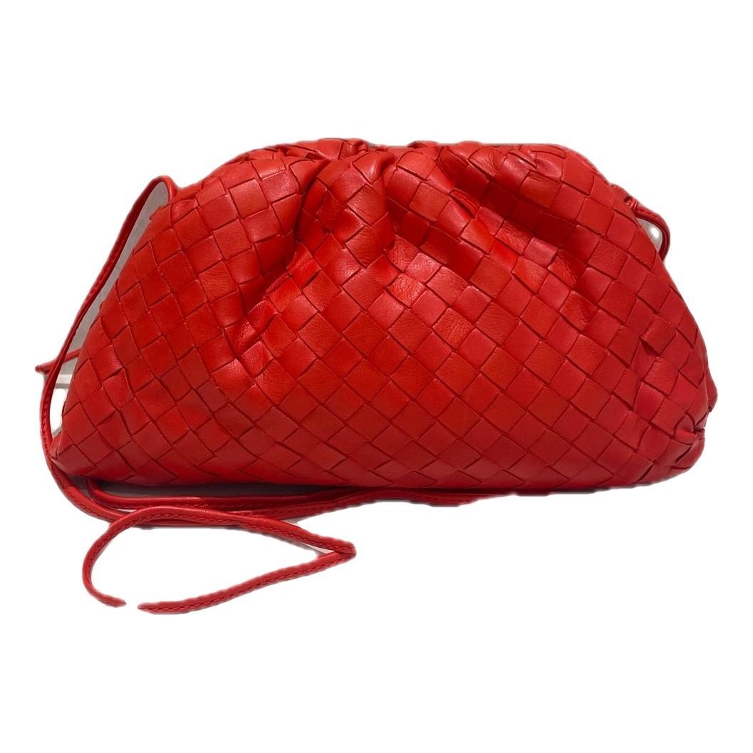 Pouch leather handbag
