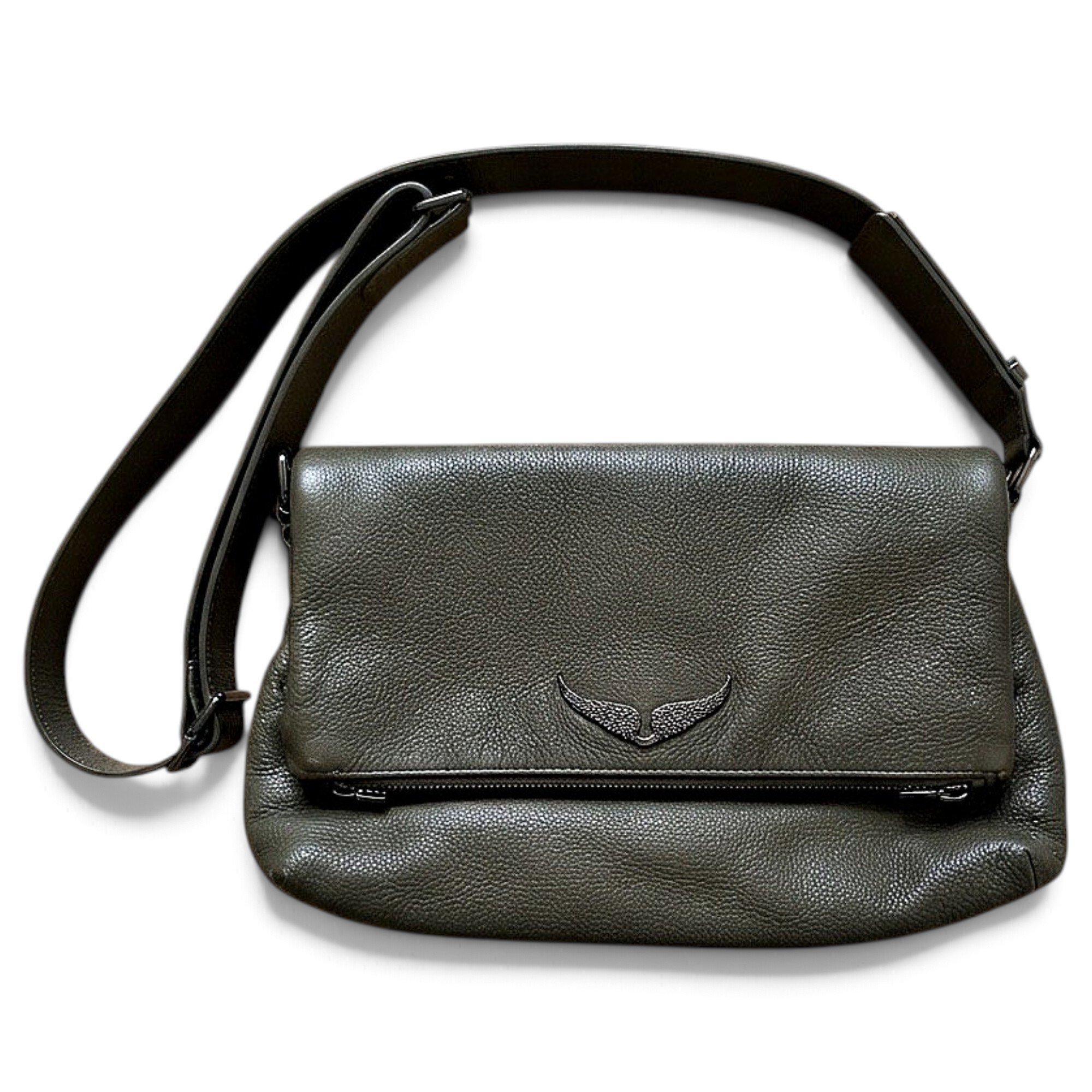 Rock leather crossbody bag