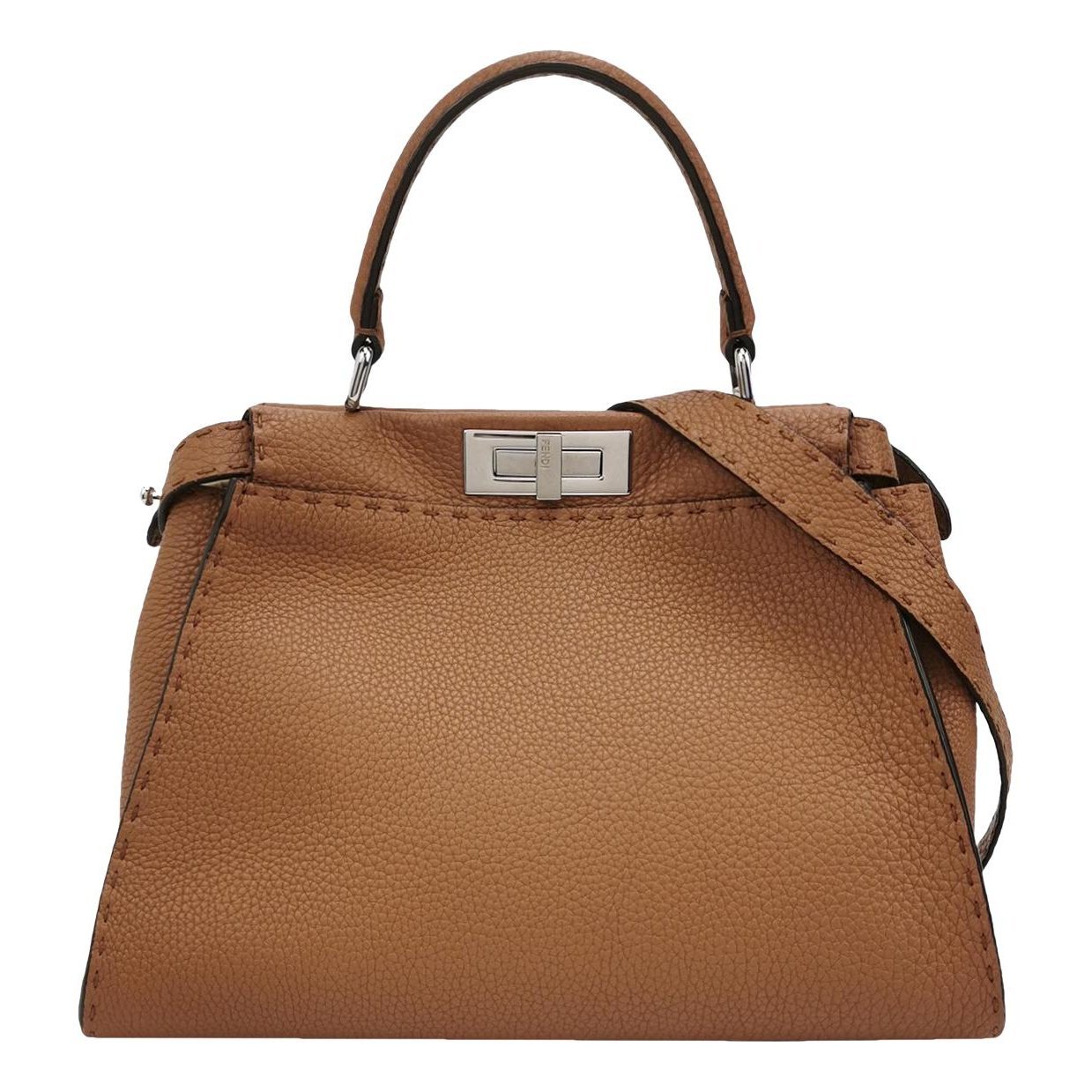 Peekaboo leather handbag