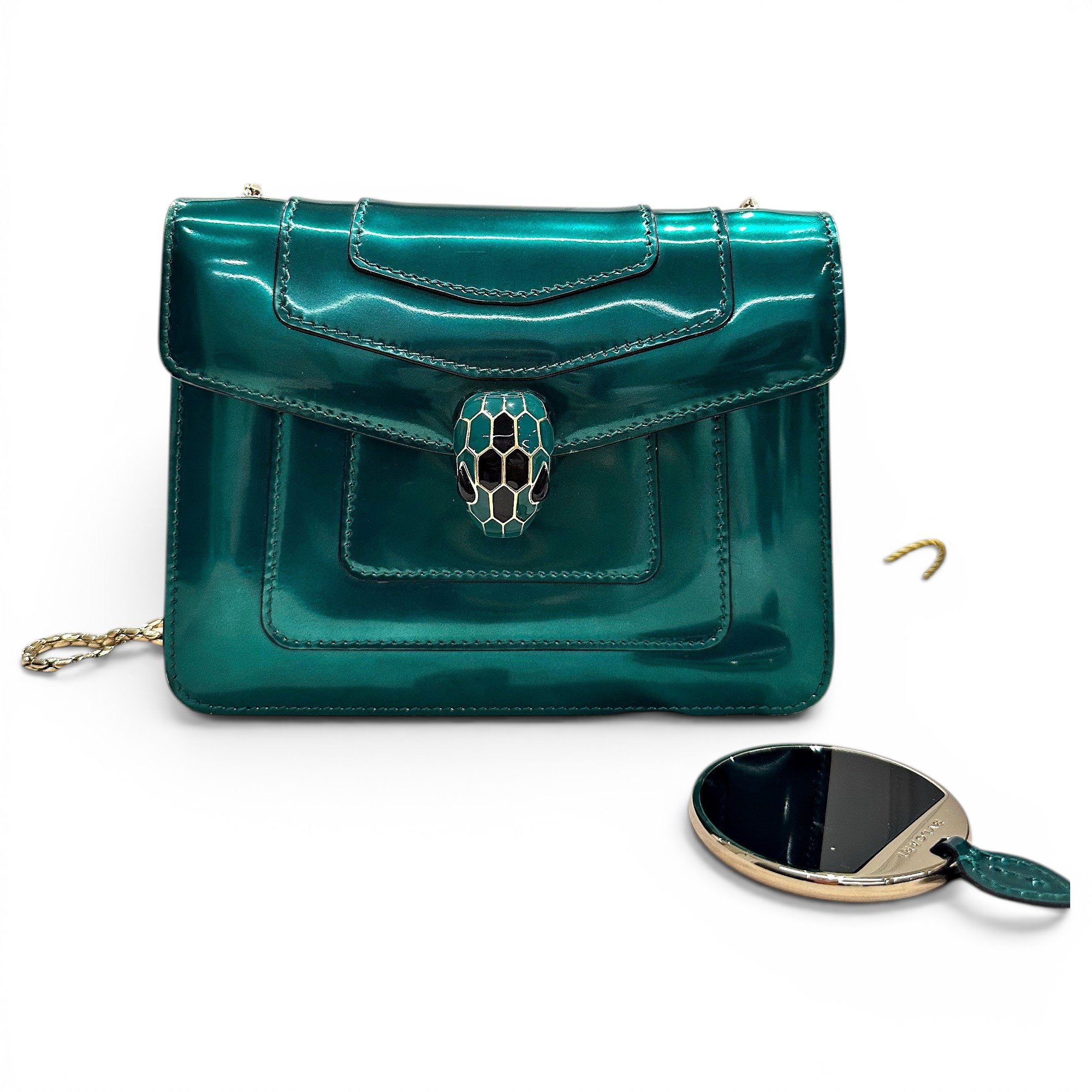 Bvlgari Serpenti leather handbag