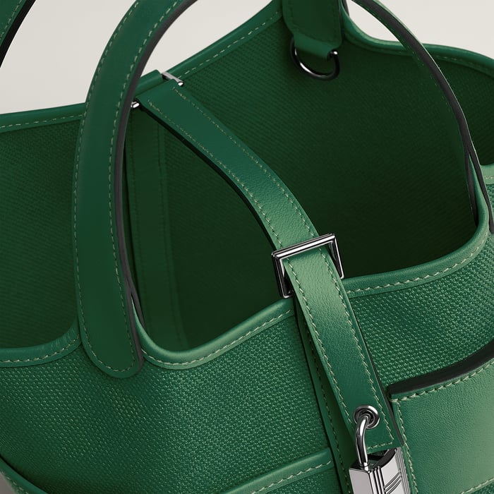 Vert Moyen Picotin Lock 18 Pocket Bag