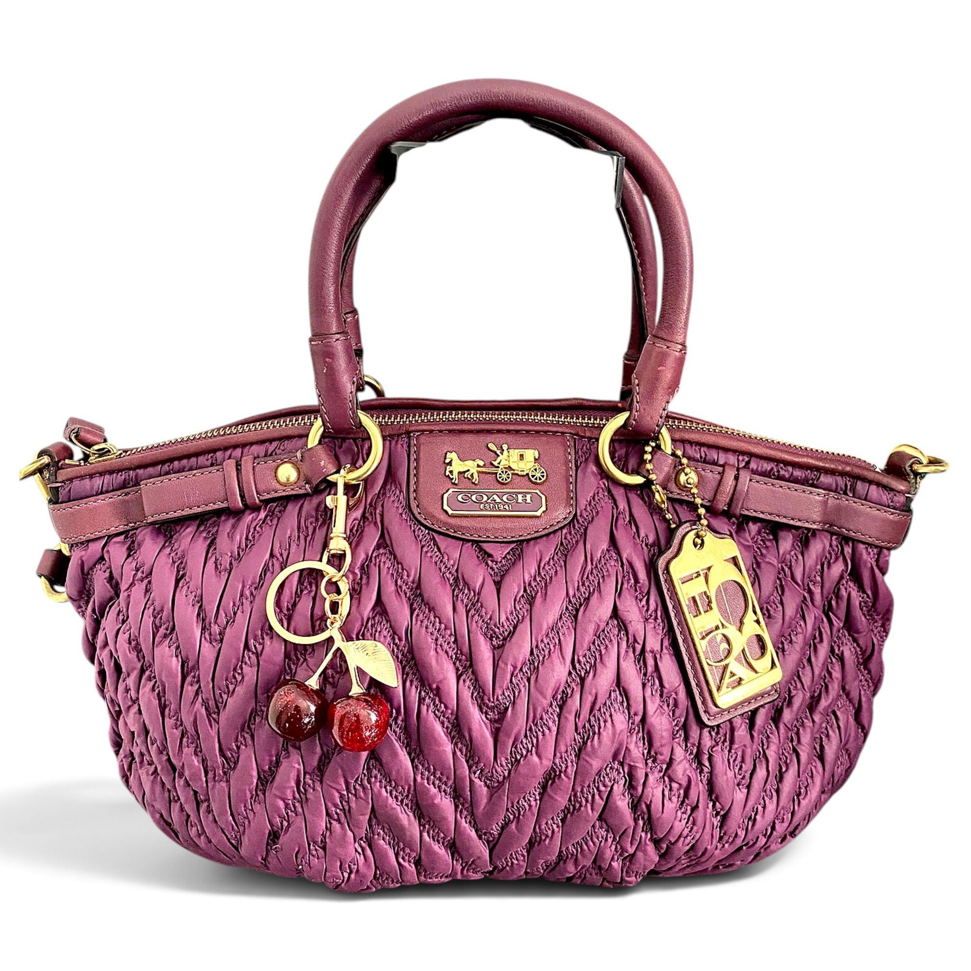 Coach Madison leather handbag