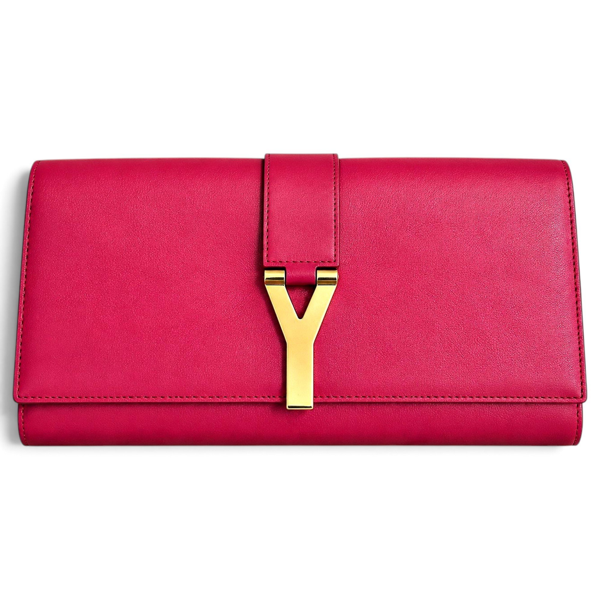 Leather clutch bag