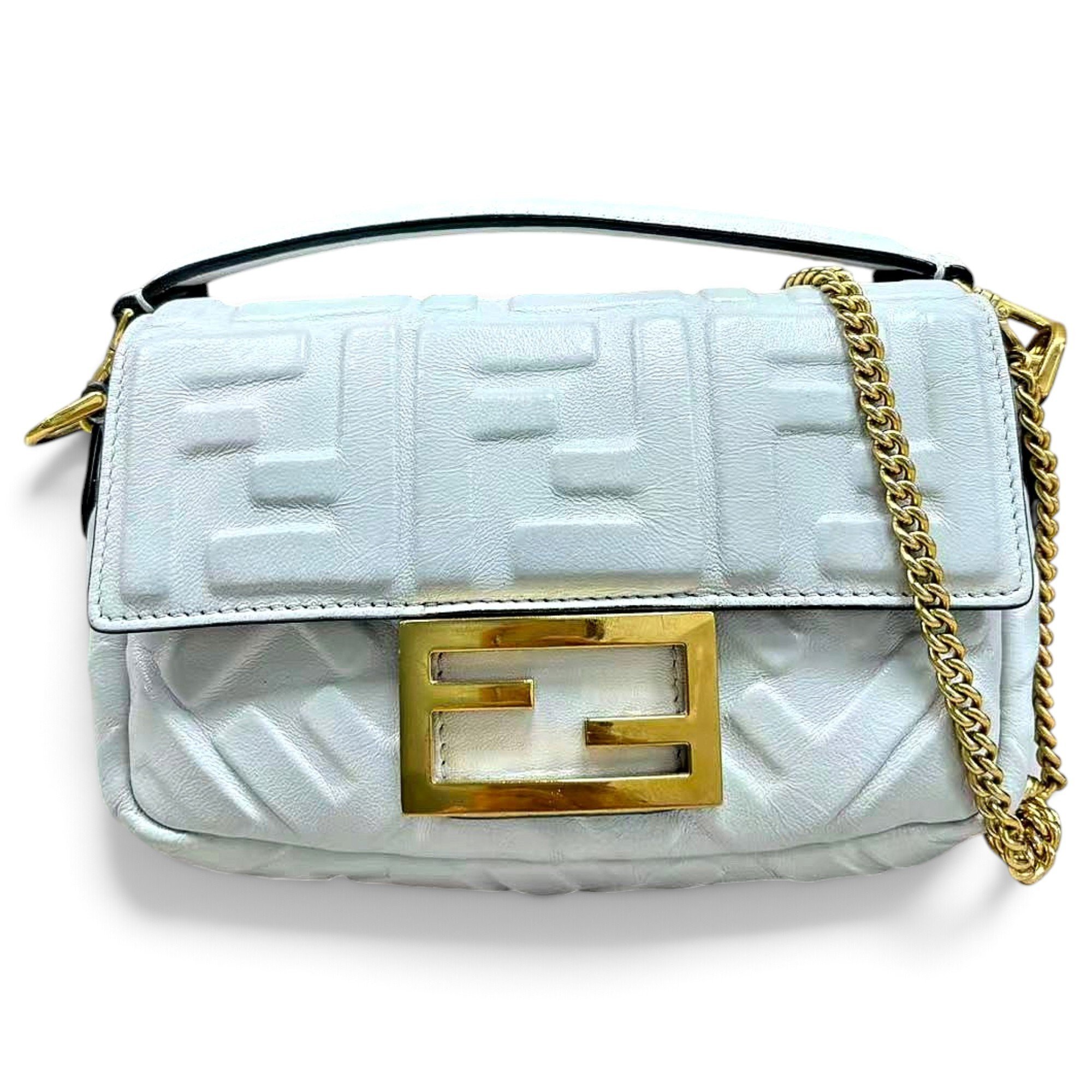 Baguette leather handbag