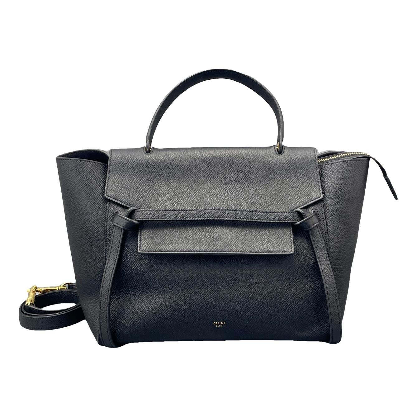 Belt leather handbag