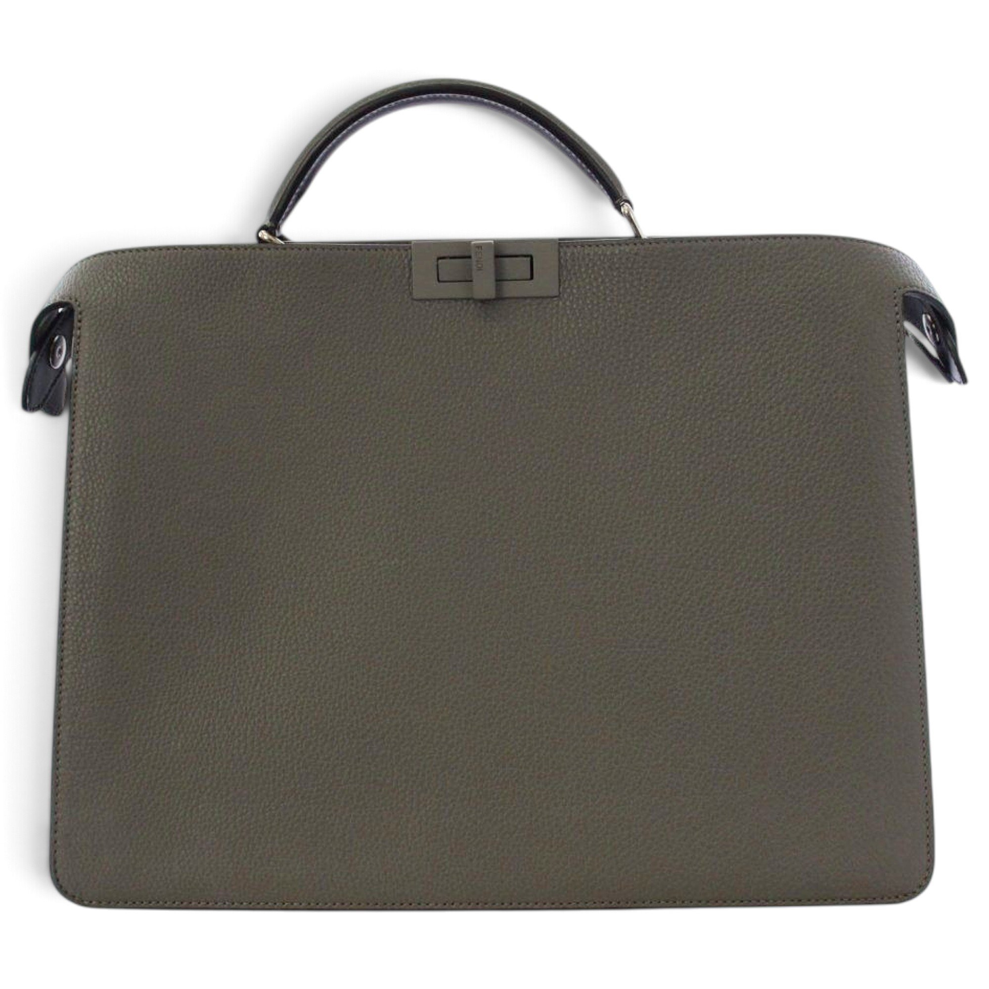 Peekaboo leather tote