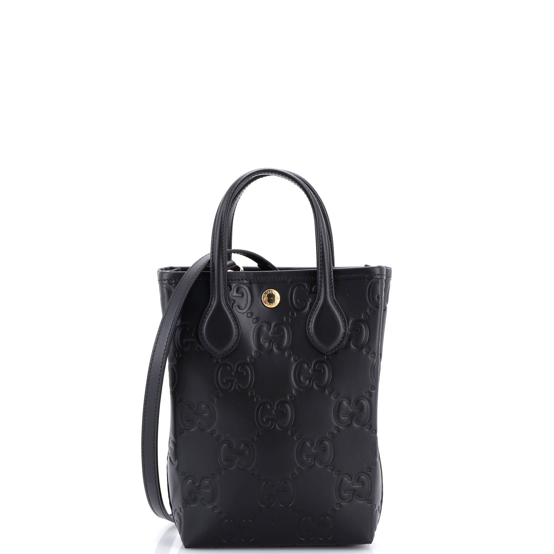 Vertical Tote GG Embossed Leather Mini