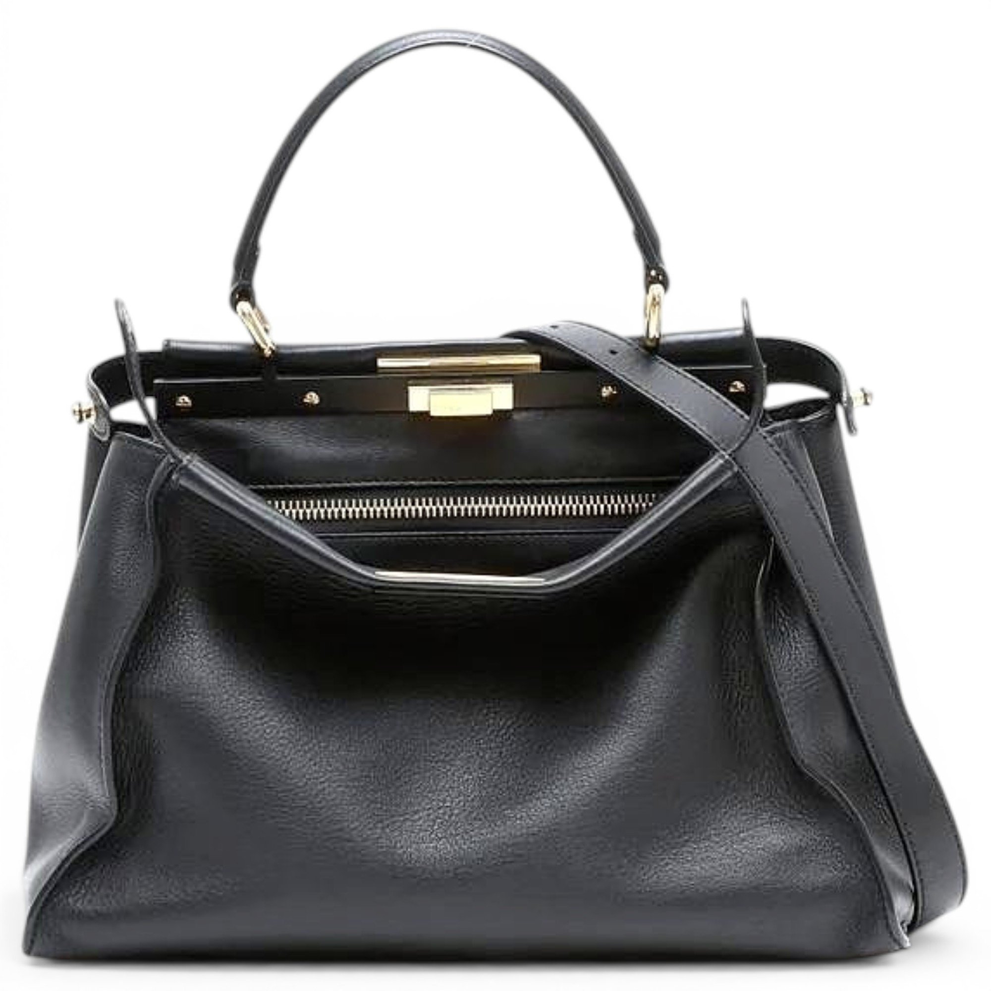 Peekaboo leather handbag