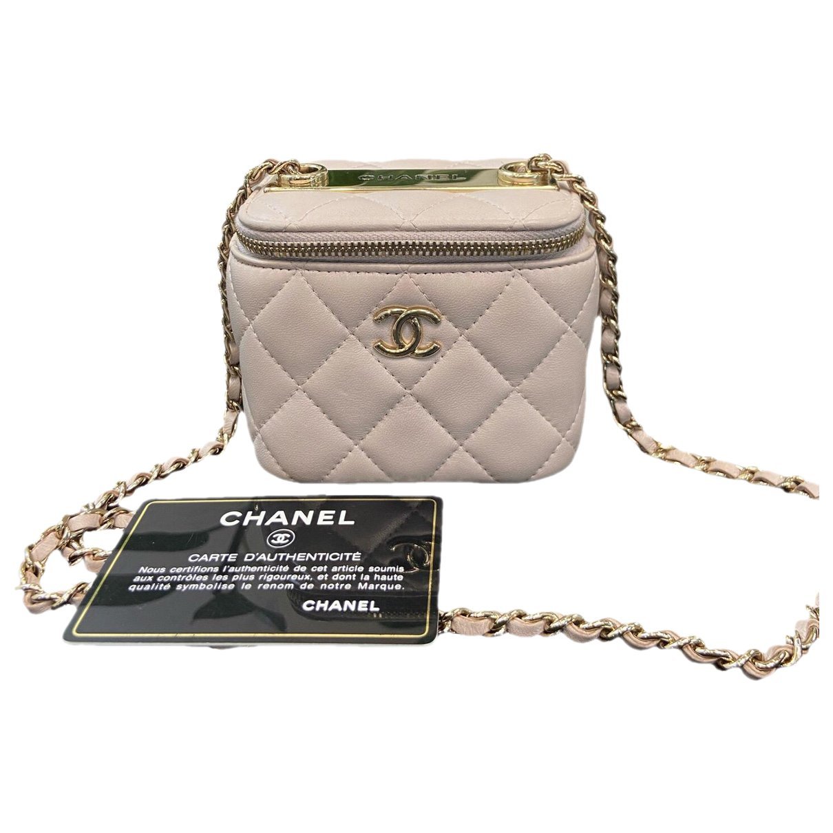 Trendy CC Vanity leather handbag