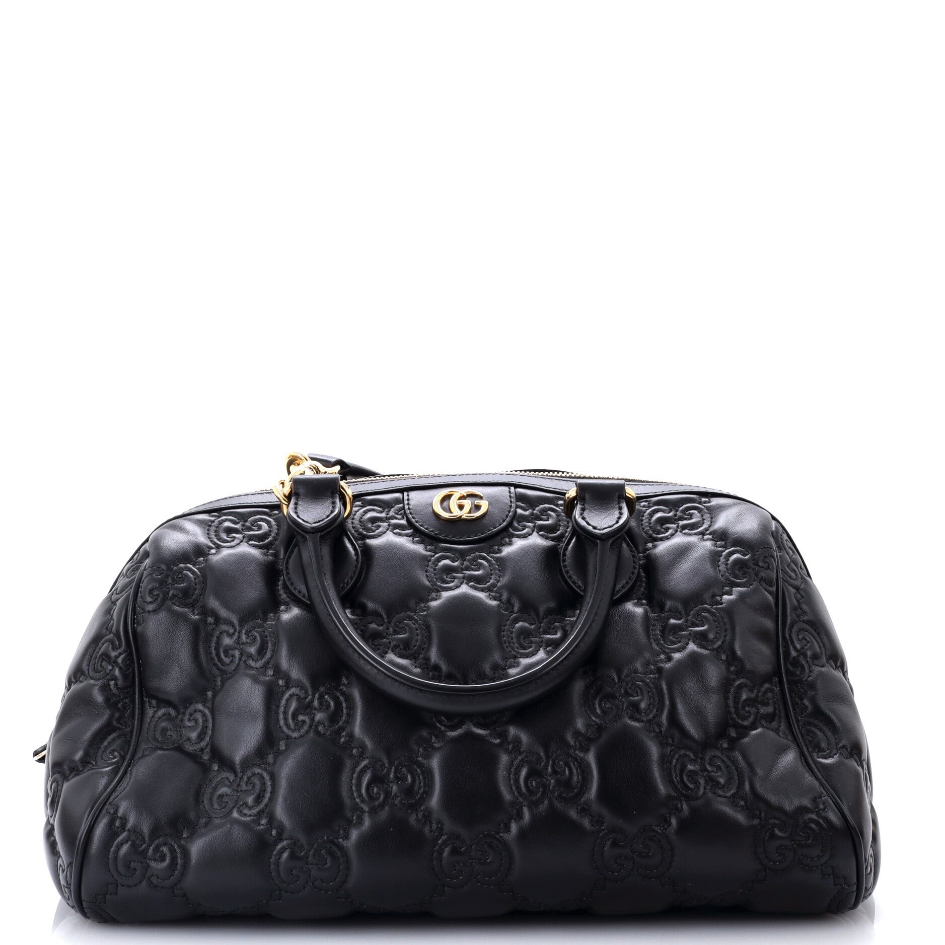 Ophidia Convertible Boston Top Handle Bag GG Matelasse Leather Medium