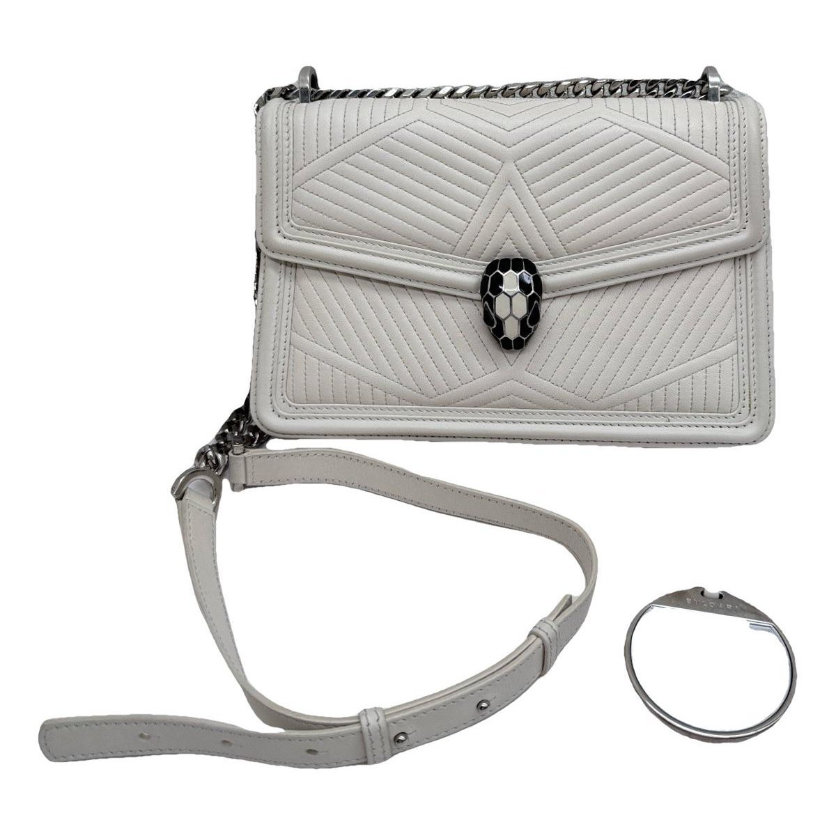 Serpenti leather handbag