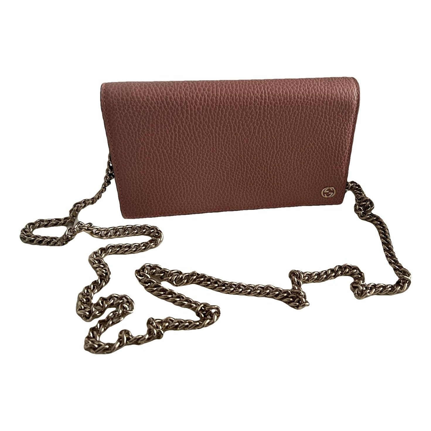 Interlocking leather crossbody bag