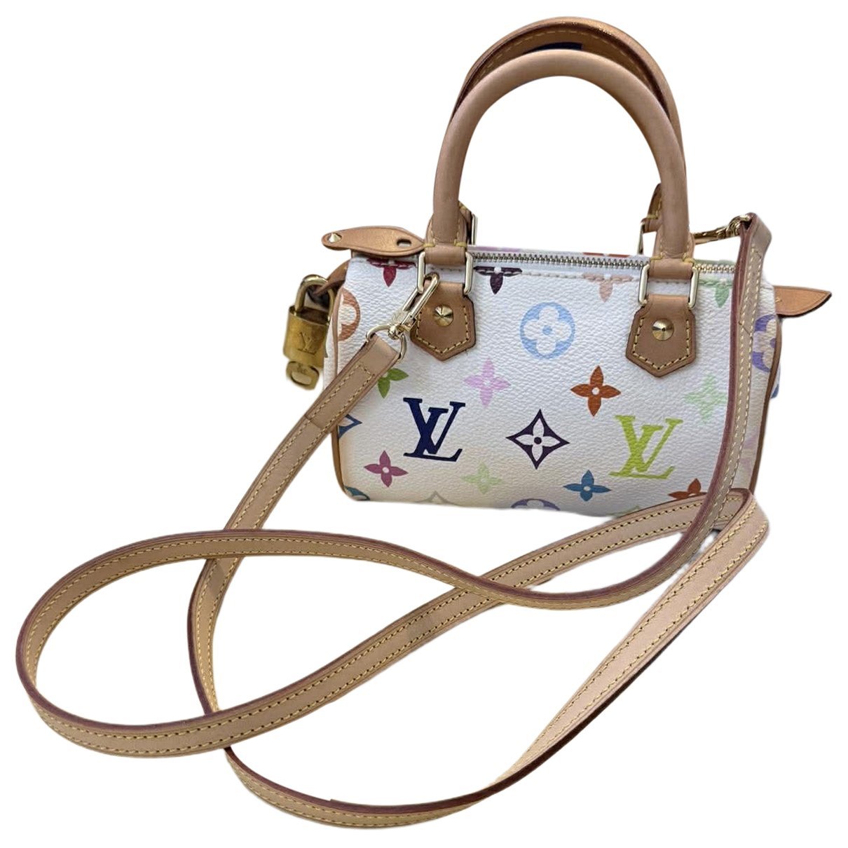 Nano Speedy / Mini HL leather crossbody bag