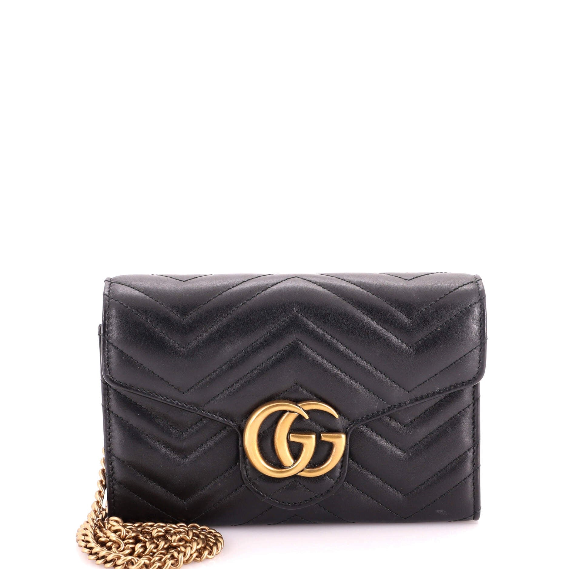 GG Marmont Chain Wallet Matelasse Leather Mini