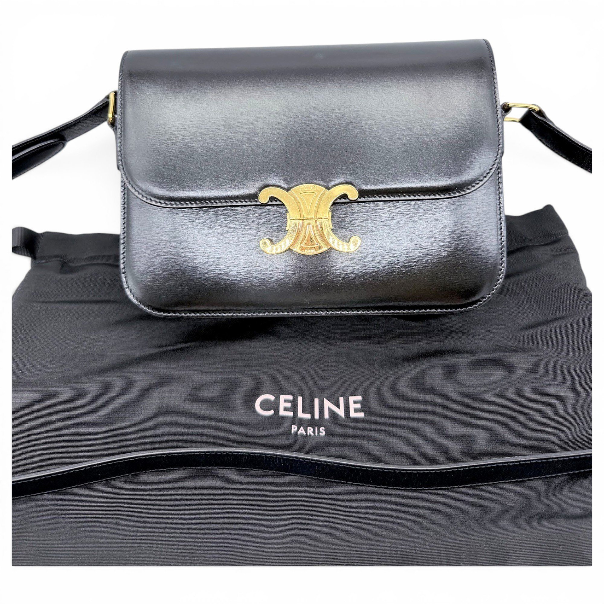 Triomphe leather handbag