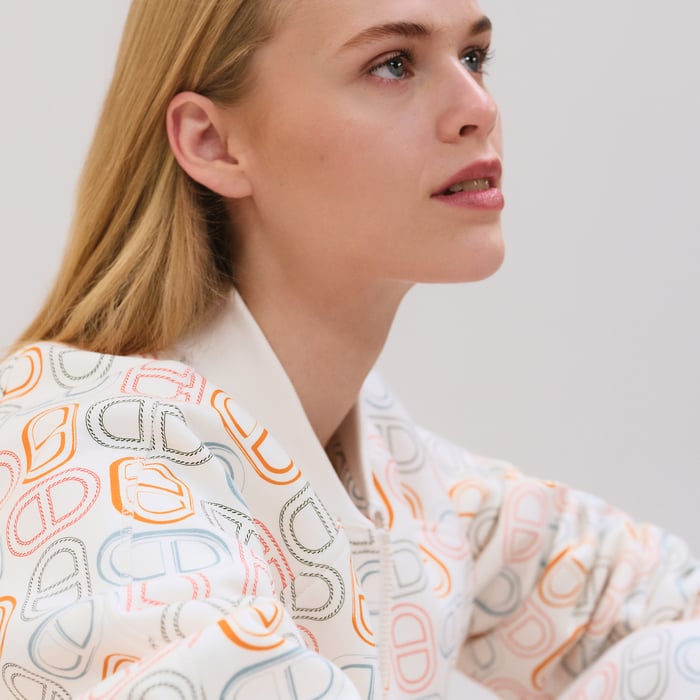Blanc Cassé "Chaine d'Ancre" Quilted Bomber Jacket